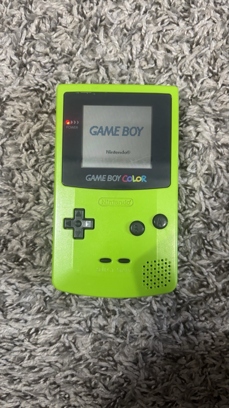 Nintendo Gameboy Color Lime Green Handheld Console Tested And Working
