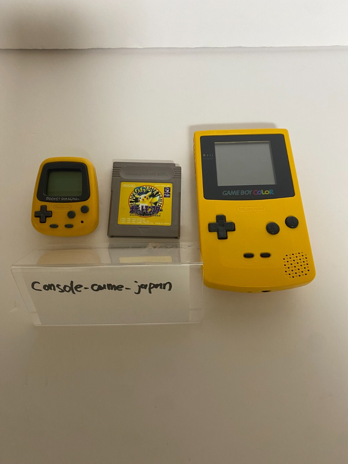 Pokemon Pikachu Nintendo GameBoy Pocket yellow Soft Pocket Pikachu 3 Set