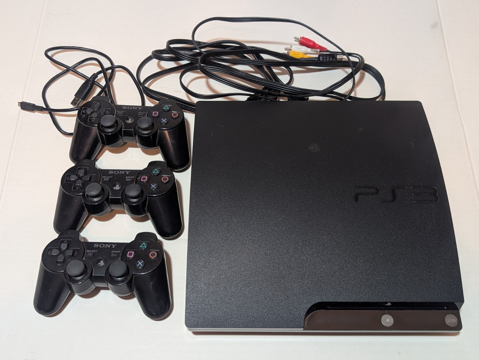 Sony PlayStation 3 Console PS3 Bundle With Three Controllers