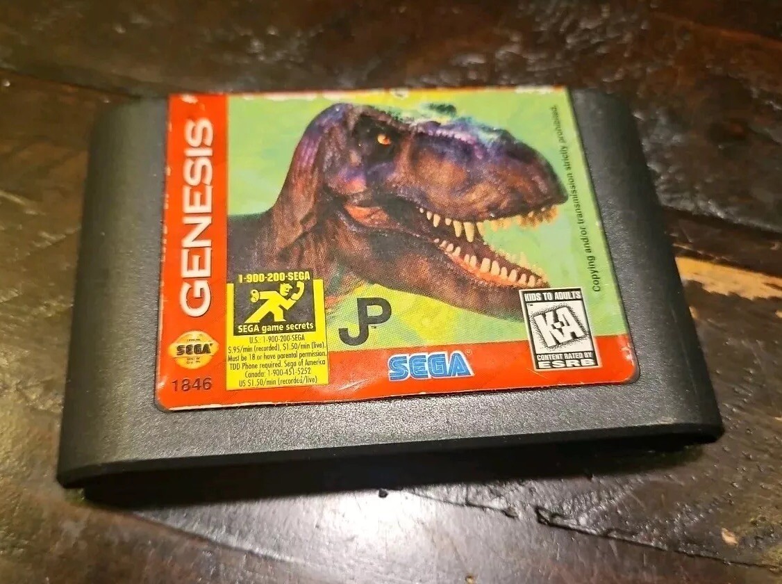 Sega Genesis Video Game Console, 1 Controller & Lost World Game Untested