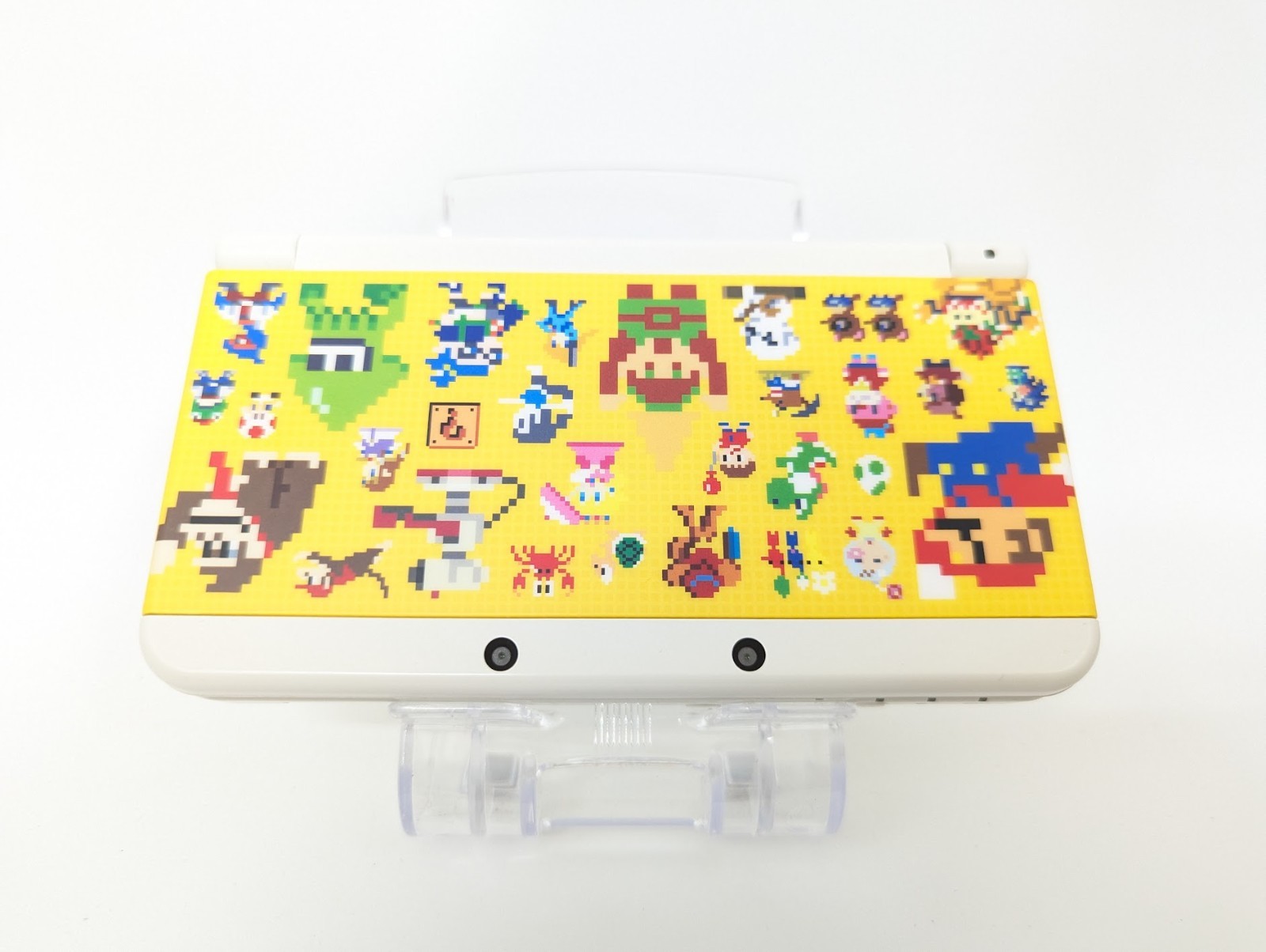 B5387 Nintendo new 3DS console Mario Maker Plate No 67 White Japan w/pen fx