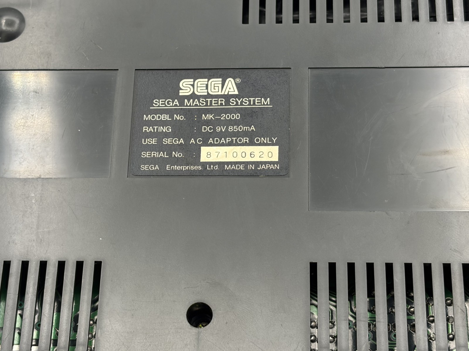 Sega Master System M4J MK-2000 computer game console only FM sound AMP mod