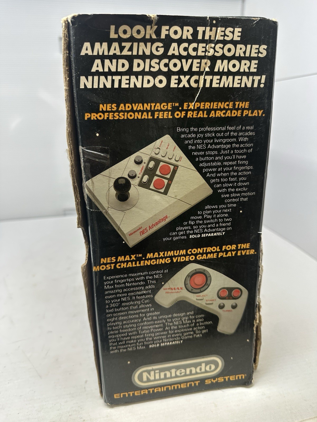Nintendo NES Console Action Set With Box And Controllers Vintage Used Tested