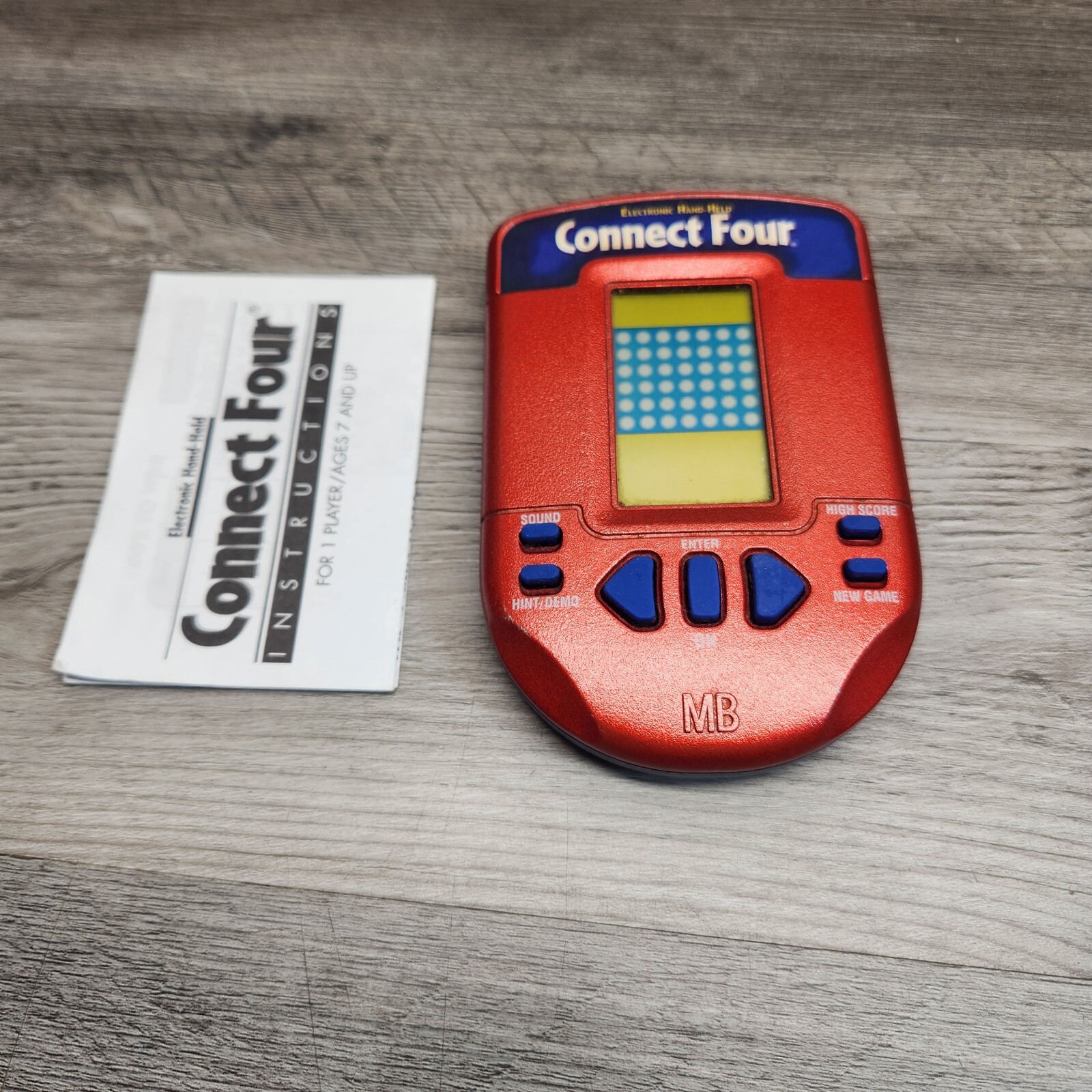 Hasbro 2002 Hand Held Electronic Connect 4 By Hasbro Red Handheld 8E