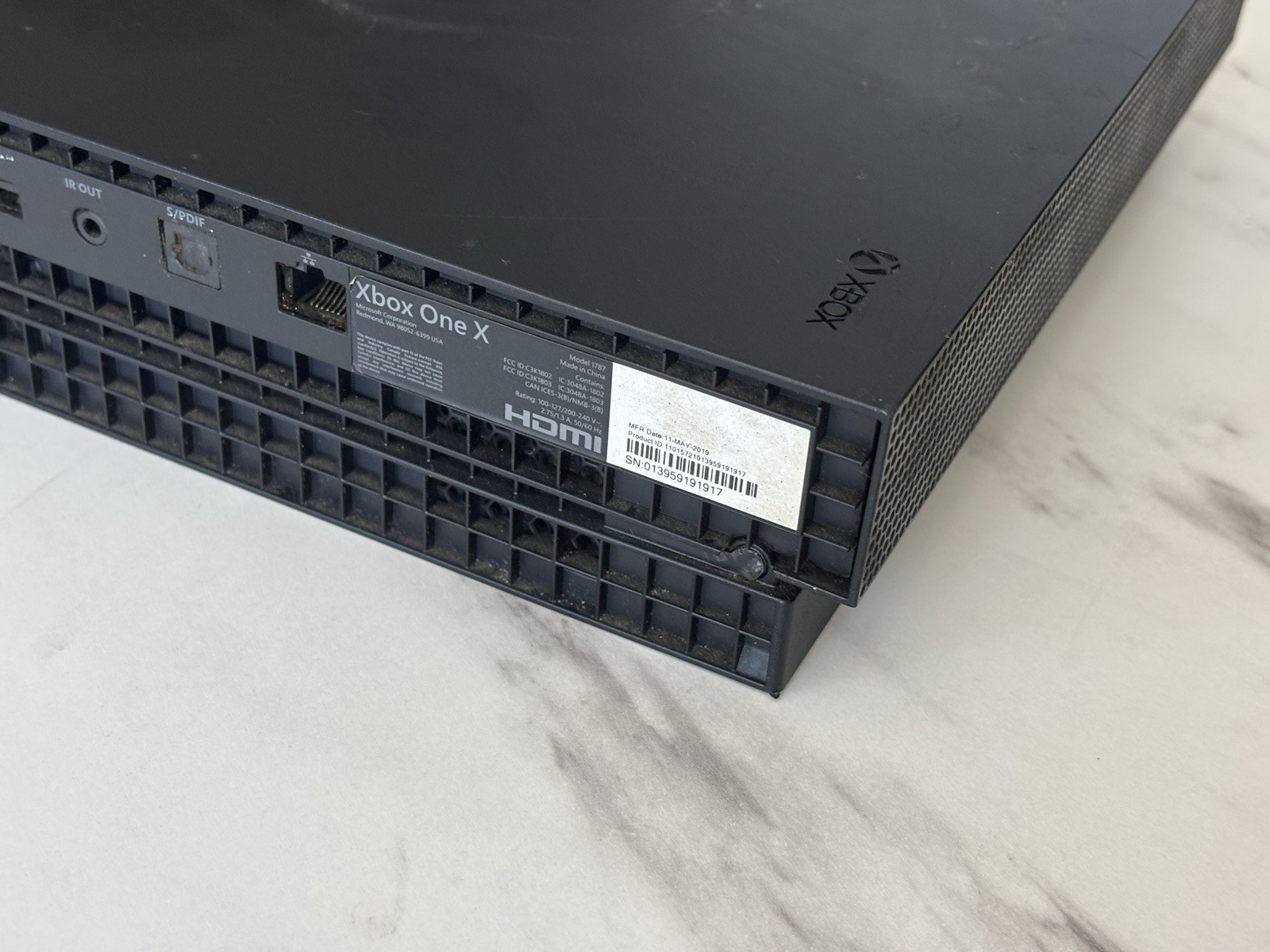 Microsoft Xbox One X 1787 1TB Video Game System Digital Games Only (Bad Disc)