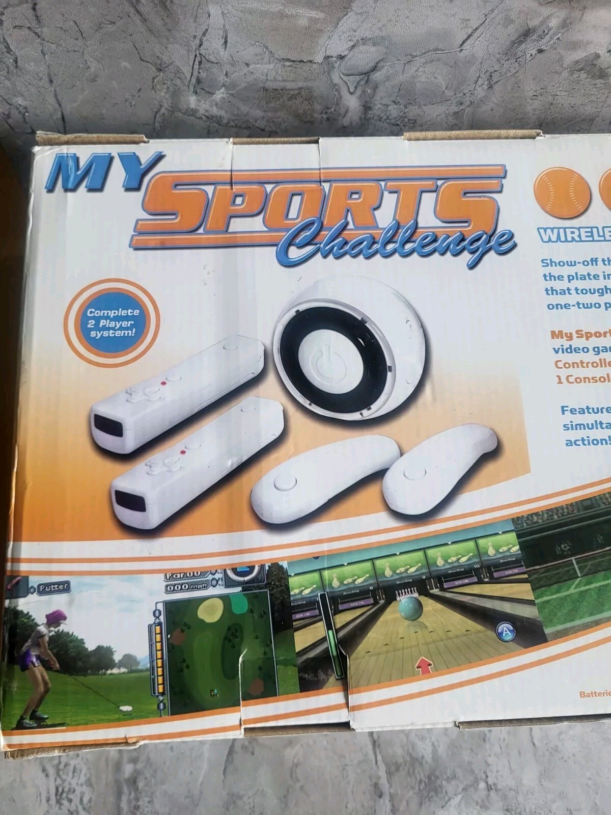 My Sports Challenge Wireless Sports Game System Five Games Set for 2 Players NEW