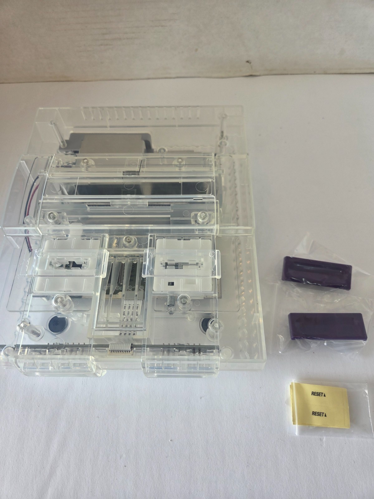 Custom Super Nintendo Console Transparent/Clear with UPGRADED power supply