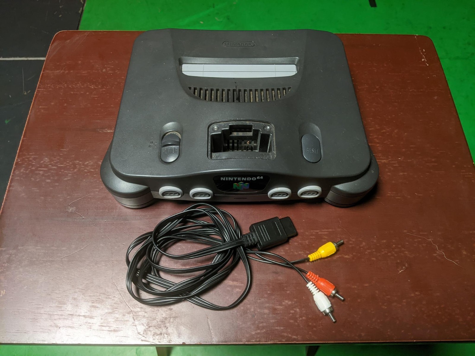 Nintendo 64 N64 Console Only Tested Working – No Jumper Pak + AV composite cable