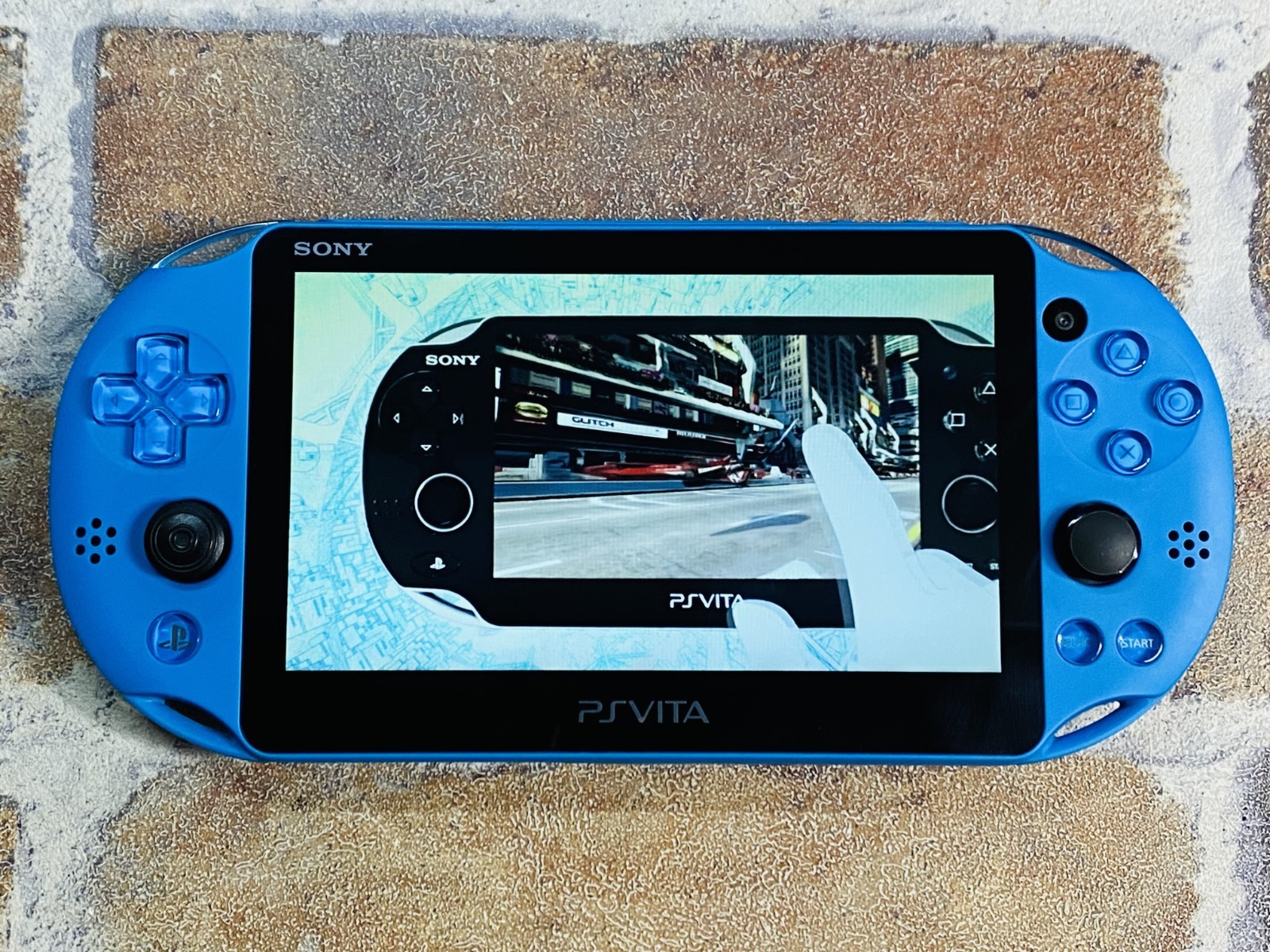PS Vita PCH-2000 ZA23 Aqua Blue SONY PlayStation Japan 8GB Charger No.2