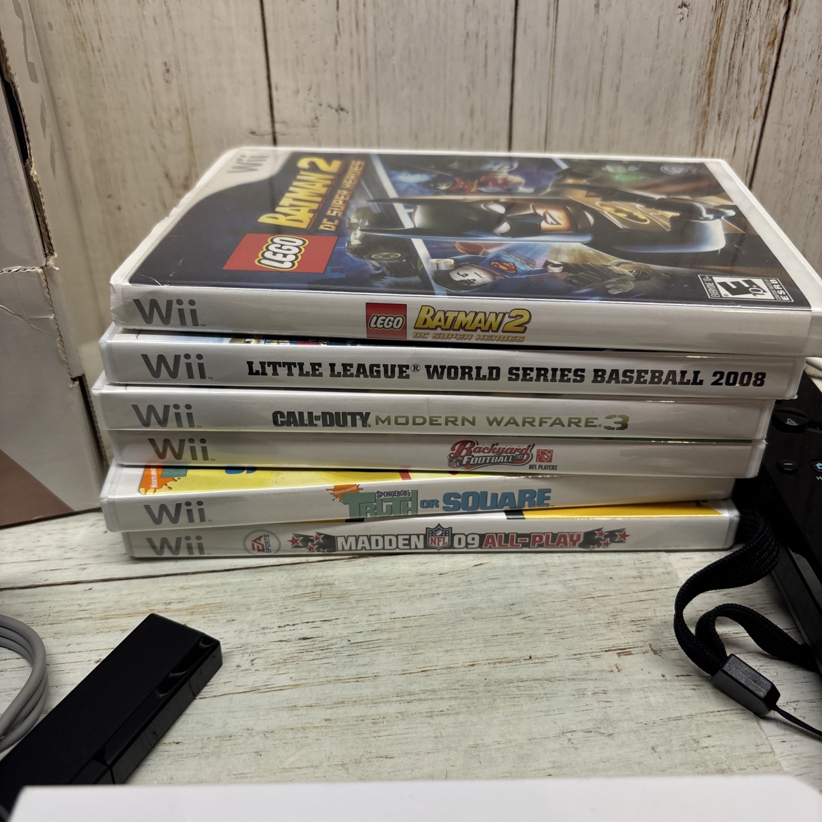 Nintendo Wii Console In Box Remote 6 Games Bundle Tested And Works