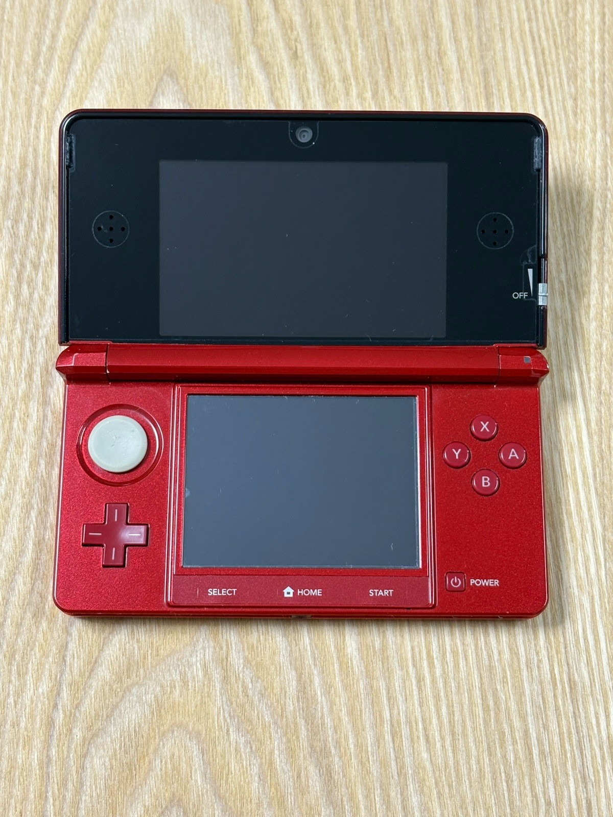 Nintendo 3DS Flame Red Console Tested Working Japan