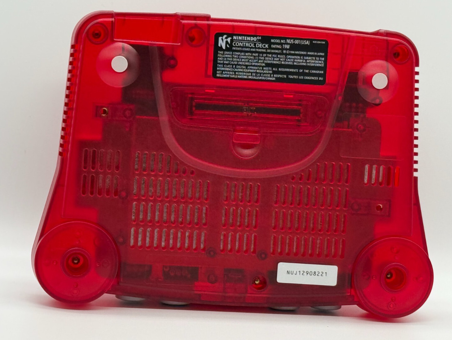NEW Nintendo 64 N64 Limited Transparent Red Custom Multi-Color LED Rare
