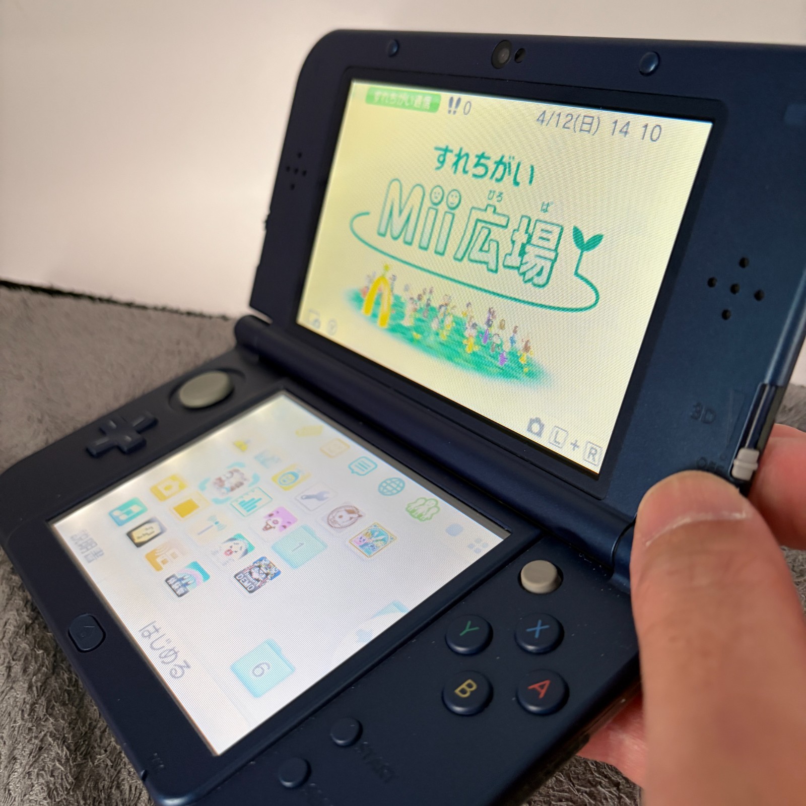 【Excellent5】Nintendo NEW 3DS LL XL Blue Handheld Used Game Console From Japan