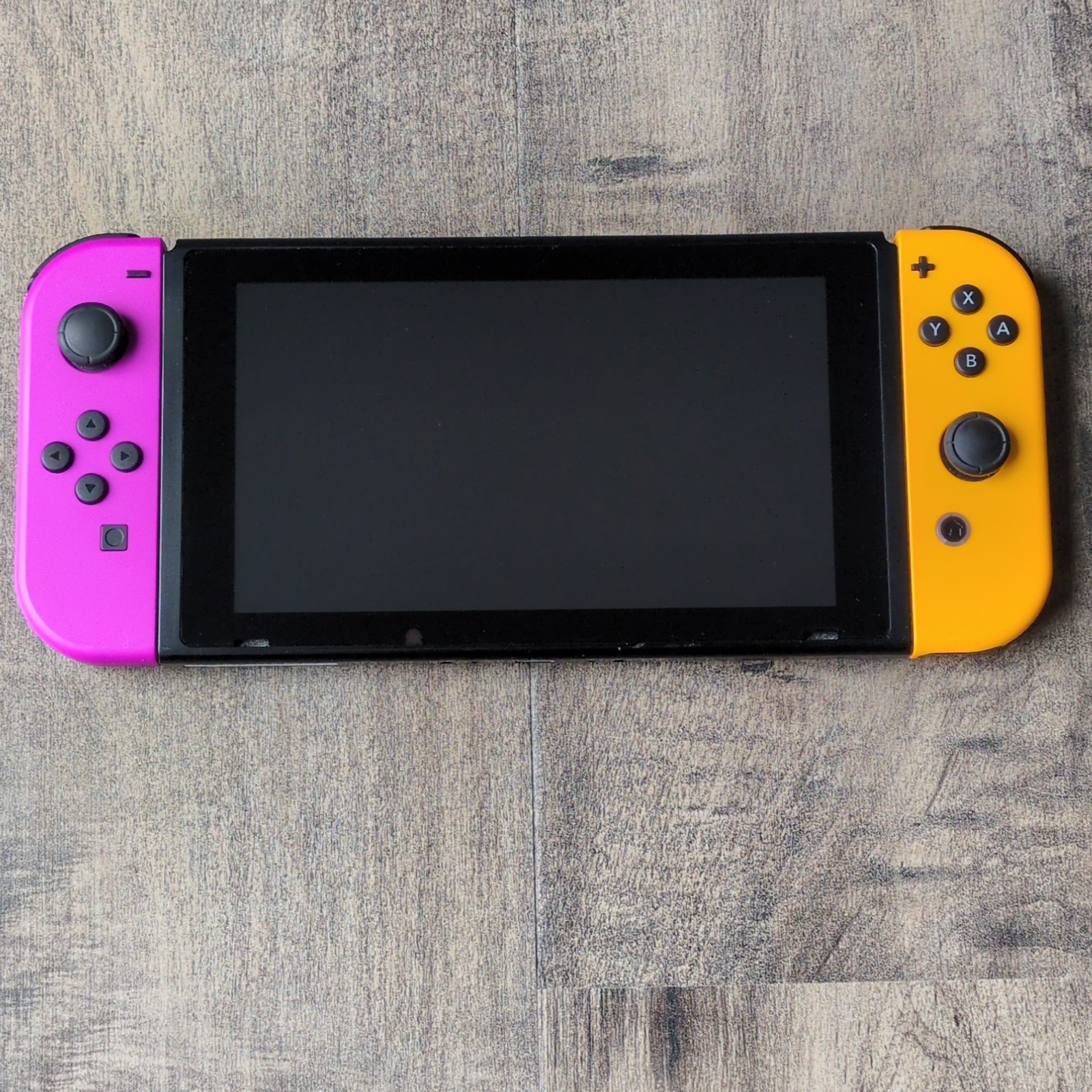 Nintendo Switch HAC-001 Console Purple Orange Charging Issue Read