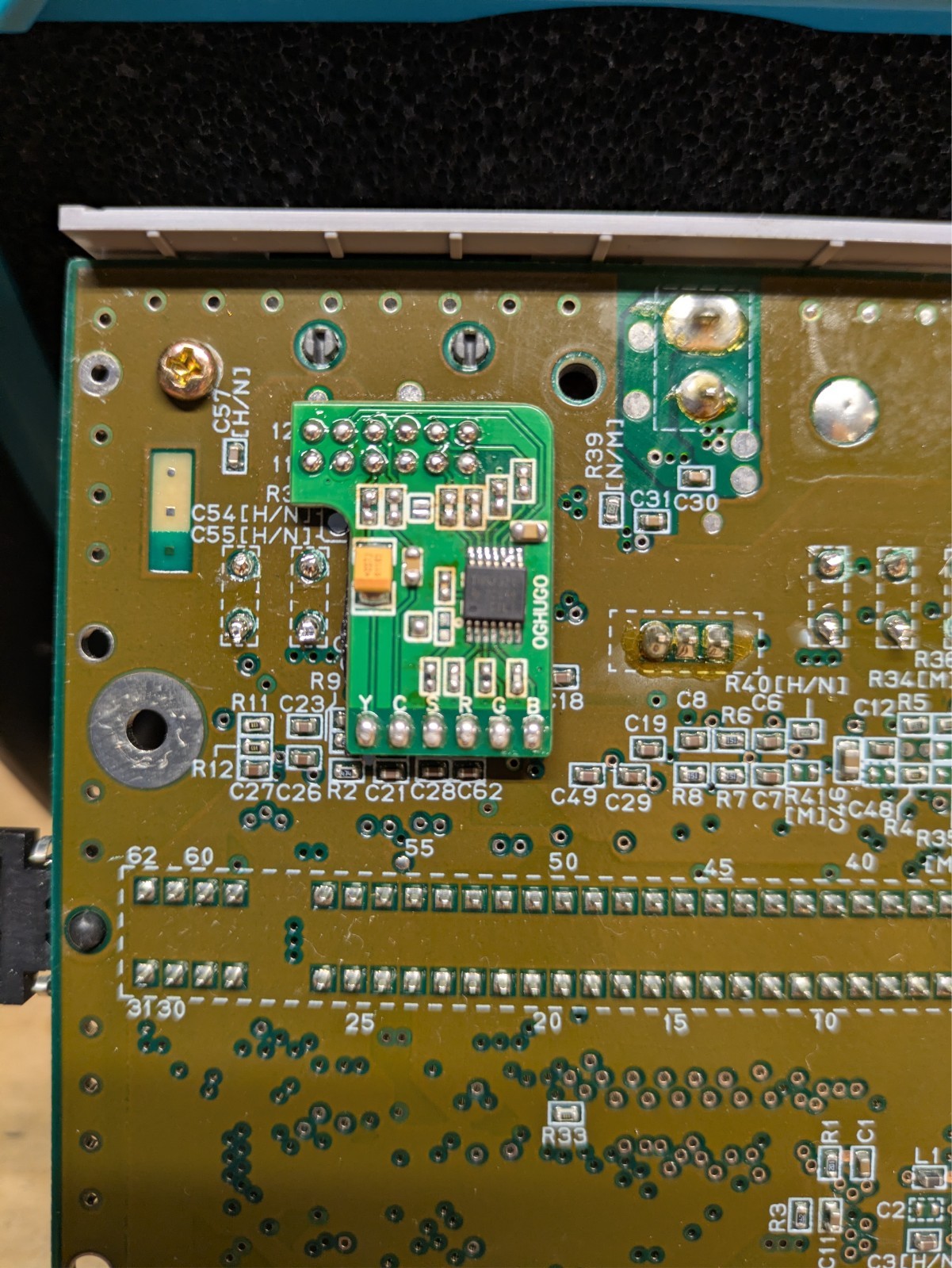 SNES JR – RGB bypass, S-Video, New caps, Regulator, C11 Cap, LED. Great Shape!