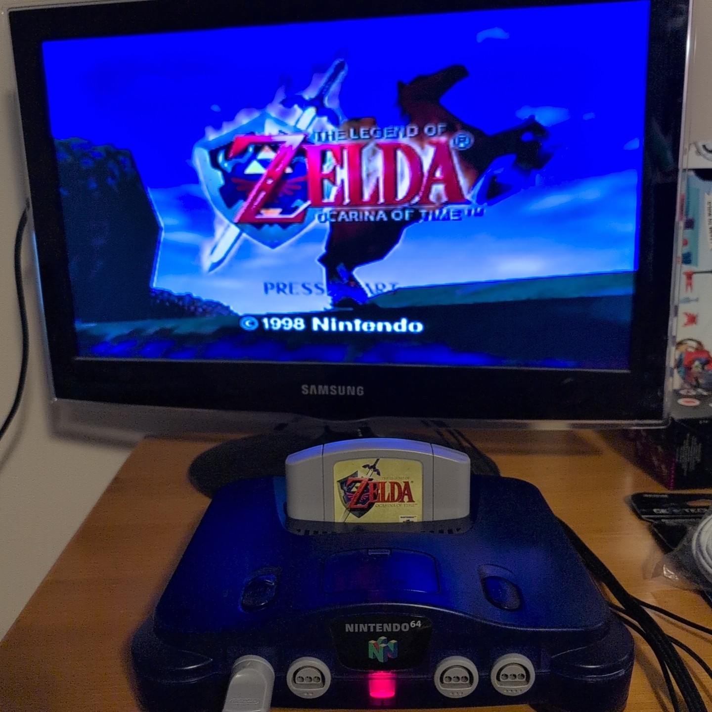 Nintendo 64 Funtastic Grape Console Lot 6 Games 3 Ctrls Exp & Ctrl Pak Gameshark