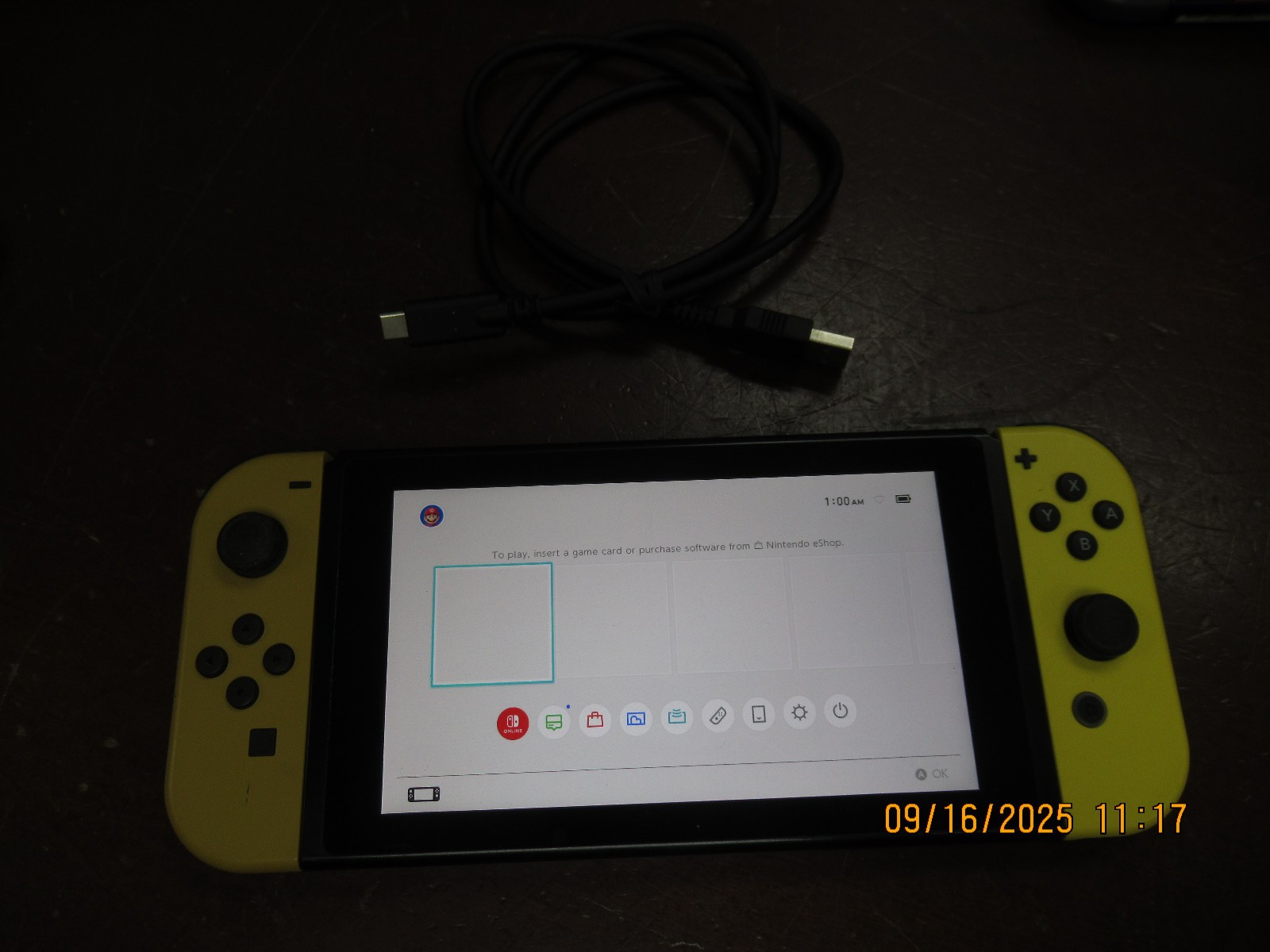 Nintendo Switch System 32GB Console w/ Neon Yellow Joy-Cons ,Type-C Cable