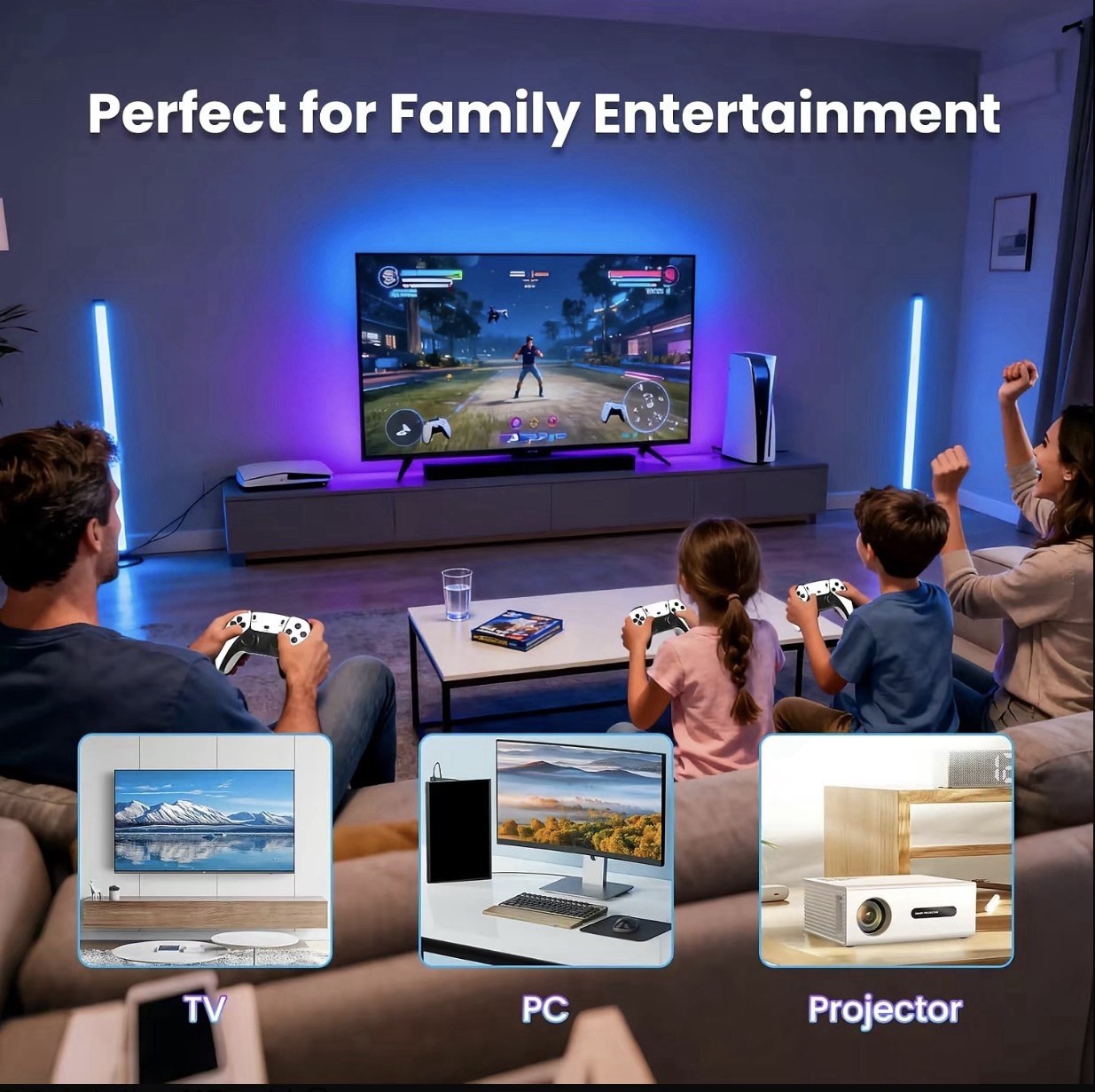 Game Stick Pro 4K HDMI Microconsole 64GB Wireless Controllers Plug & Play
