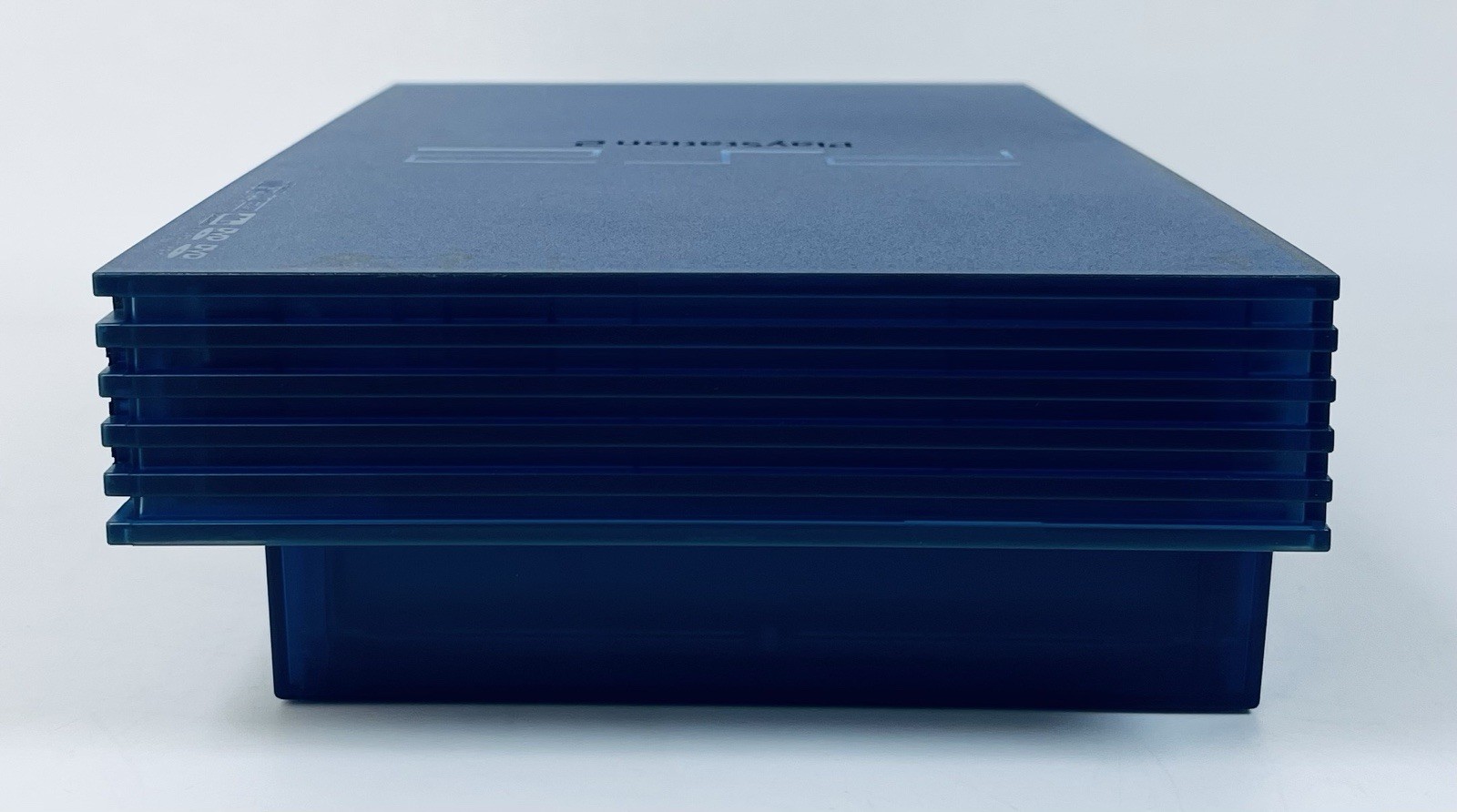 Sony PlayStation 2 PS2 SCPH-37000 Ocean Blue Console Japan Limited w/ Stand Test