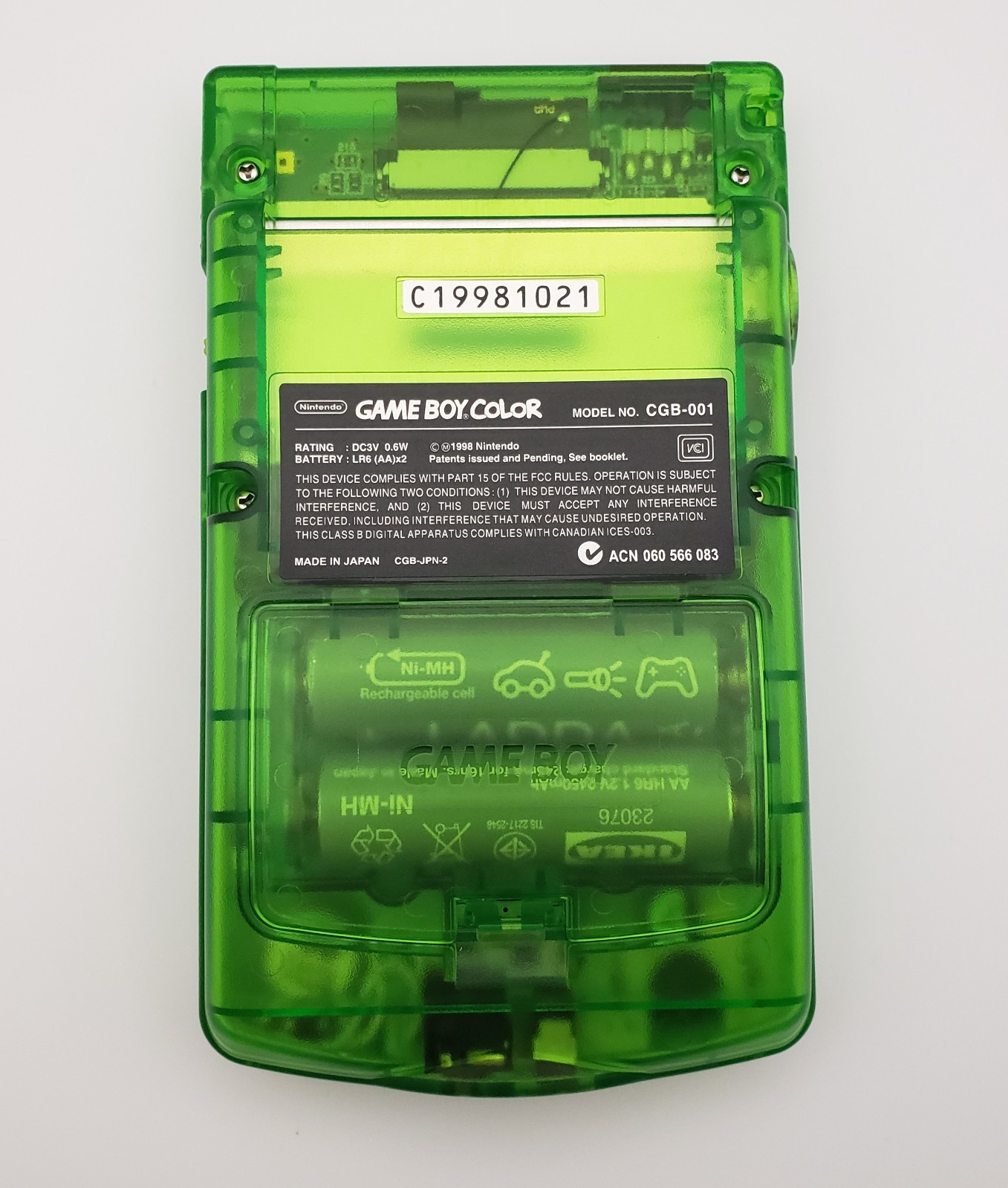 Bulbasaur Game Boy Color w/ Laminated Backlit IPS Screen, New Speaker, Recapped