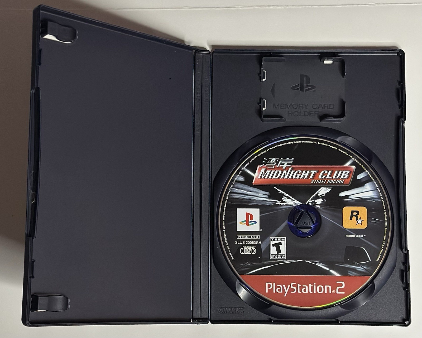 Sony PlayStation 2 Slim With Games , Controller and MemoryCard. NO POWER CABLE.