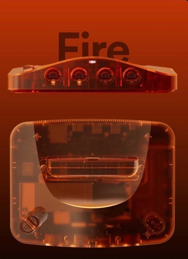 Analogue 3D Funtastic Fire Orange N64 FPGA Nintendo Brand New SEALED unopened