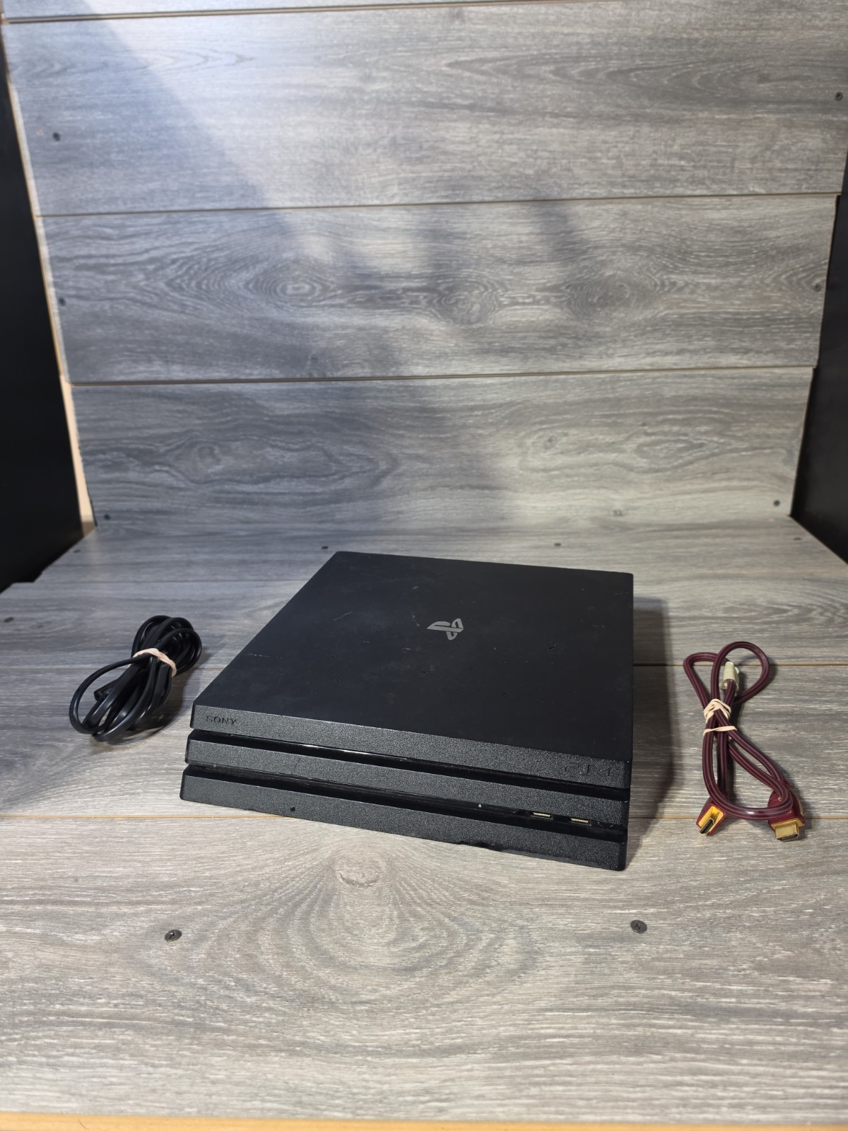 Sony PlayStation 4 Pro 1TB Black PS4 Console & Cables – CUH-7015B – Tested