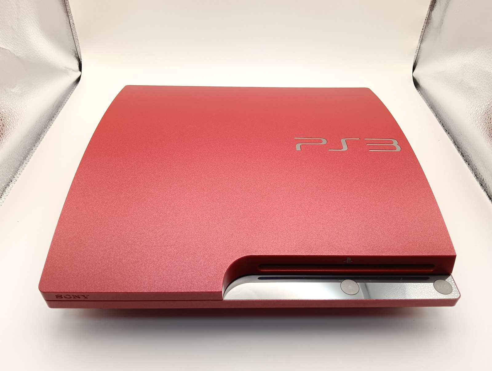PS3 Slim Console CECH-3000B Scarlet Red 320GB Sony PlayStation 3 Tested Working