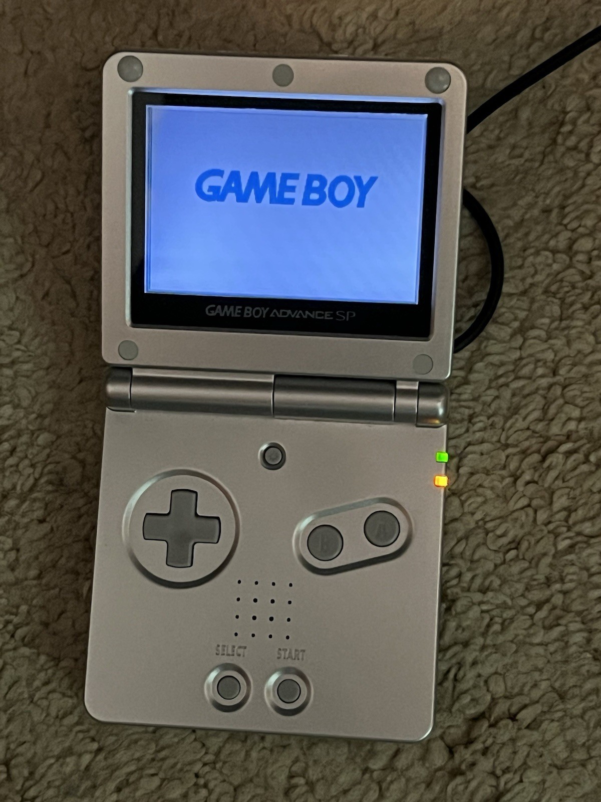 Nintendo Game Boy Advance SP Handheld System – Silver And charger Tested