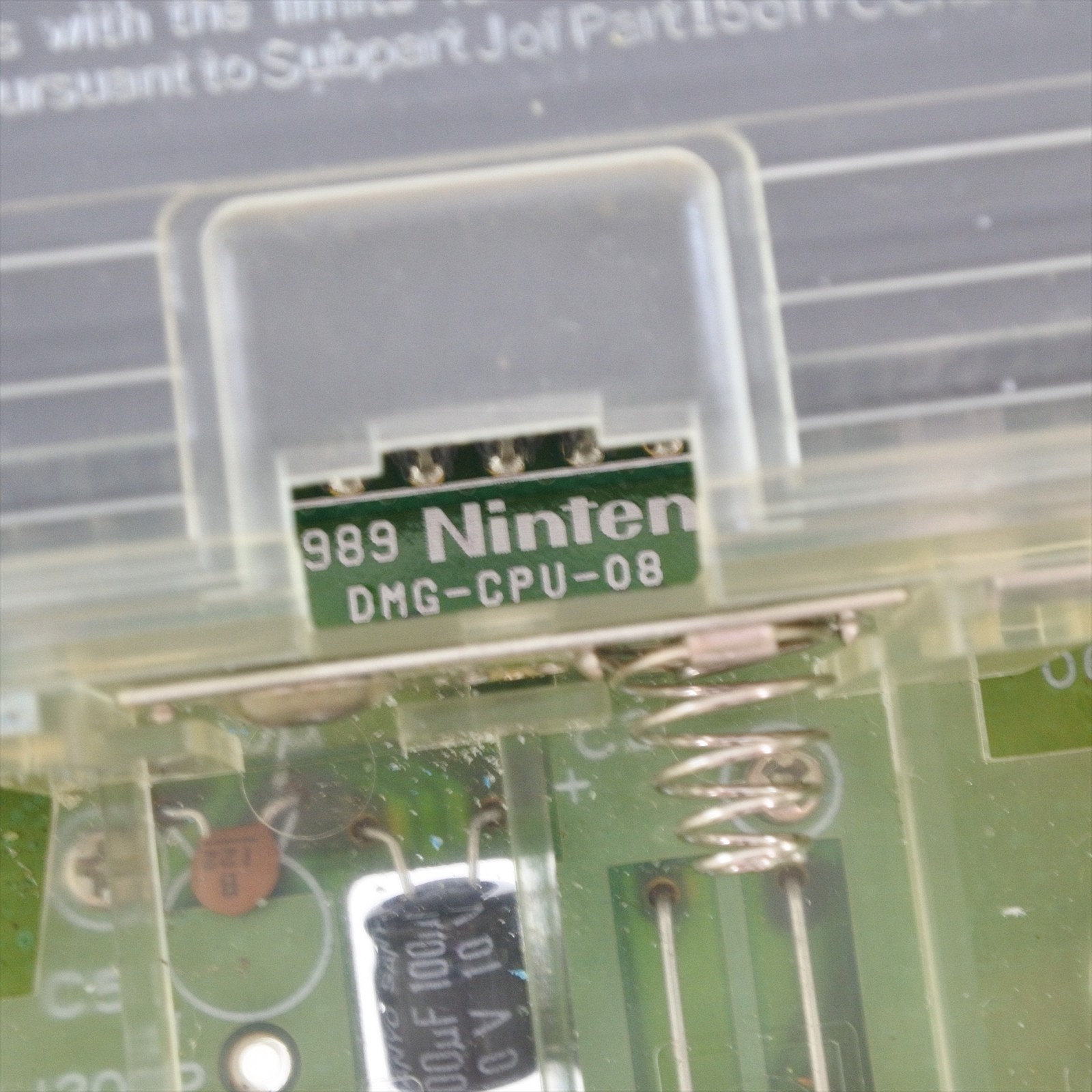 Gameboy Bros. CLEAR Console DMG-001 Boxed Original Classic Nintendo CHINA 036 gb