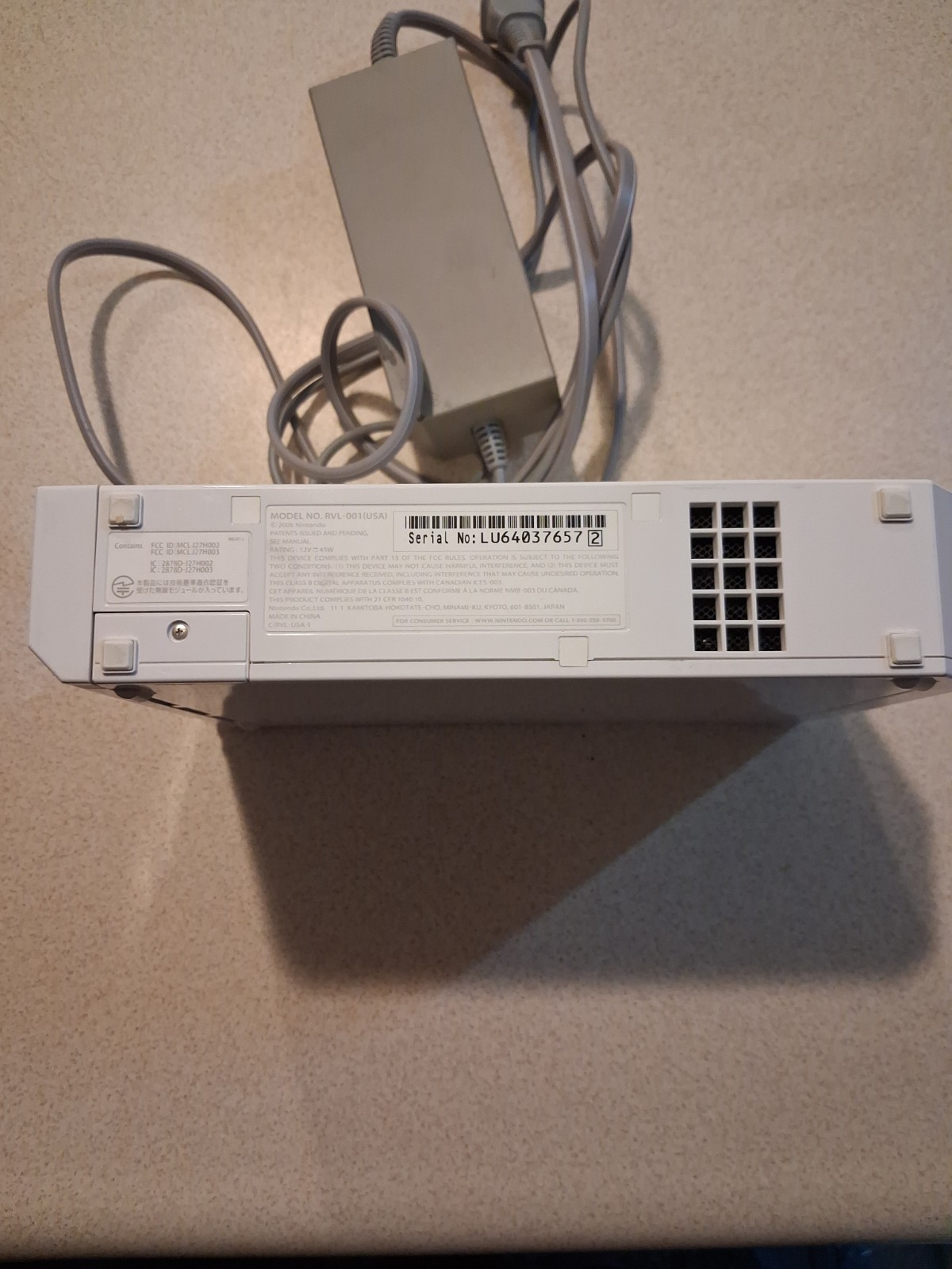 Nintendo Wii RVL-001 512 MB Home Console – White