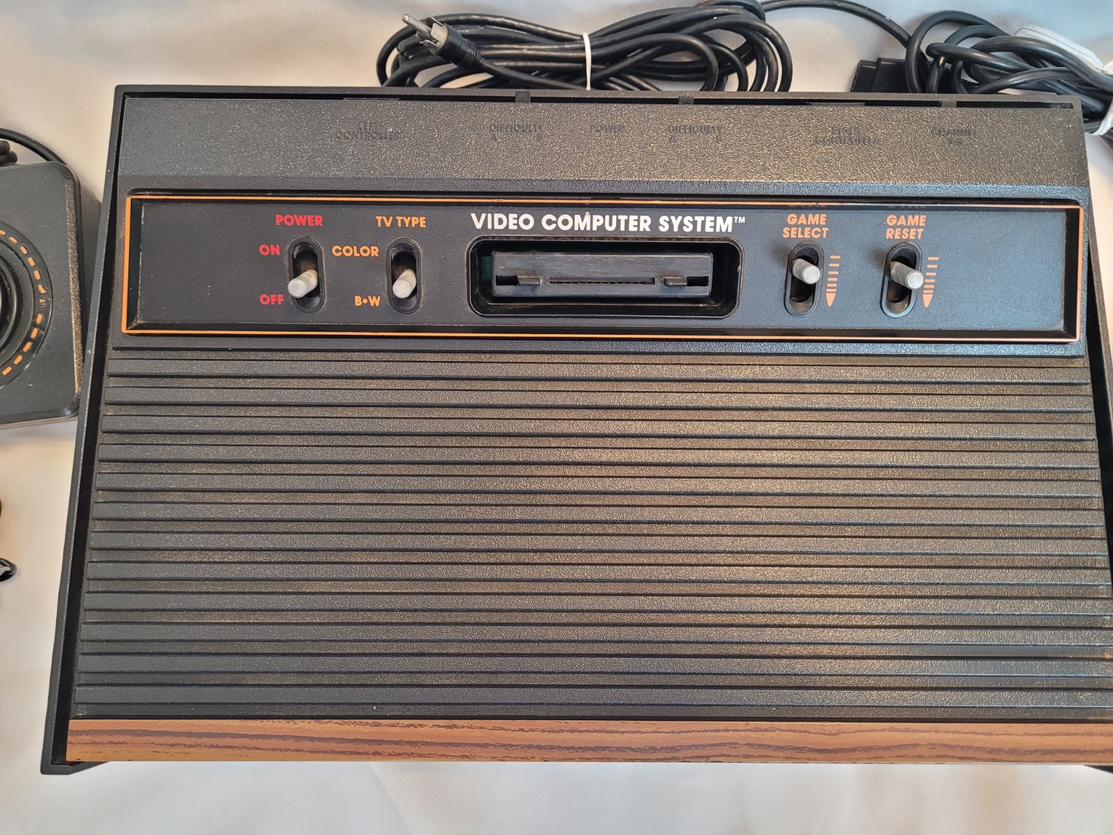 Atari Cx-2600 Console Joysticks Pong & Driving Controllers UNTESTED LOT 11 Games