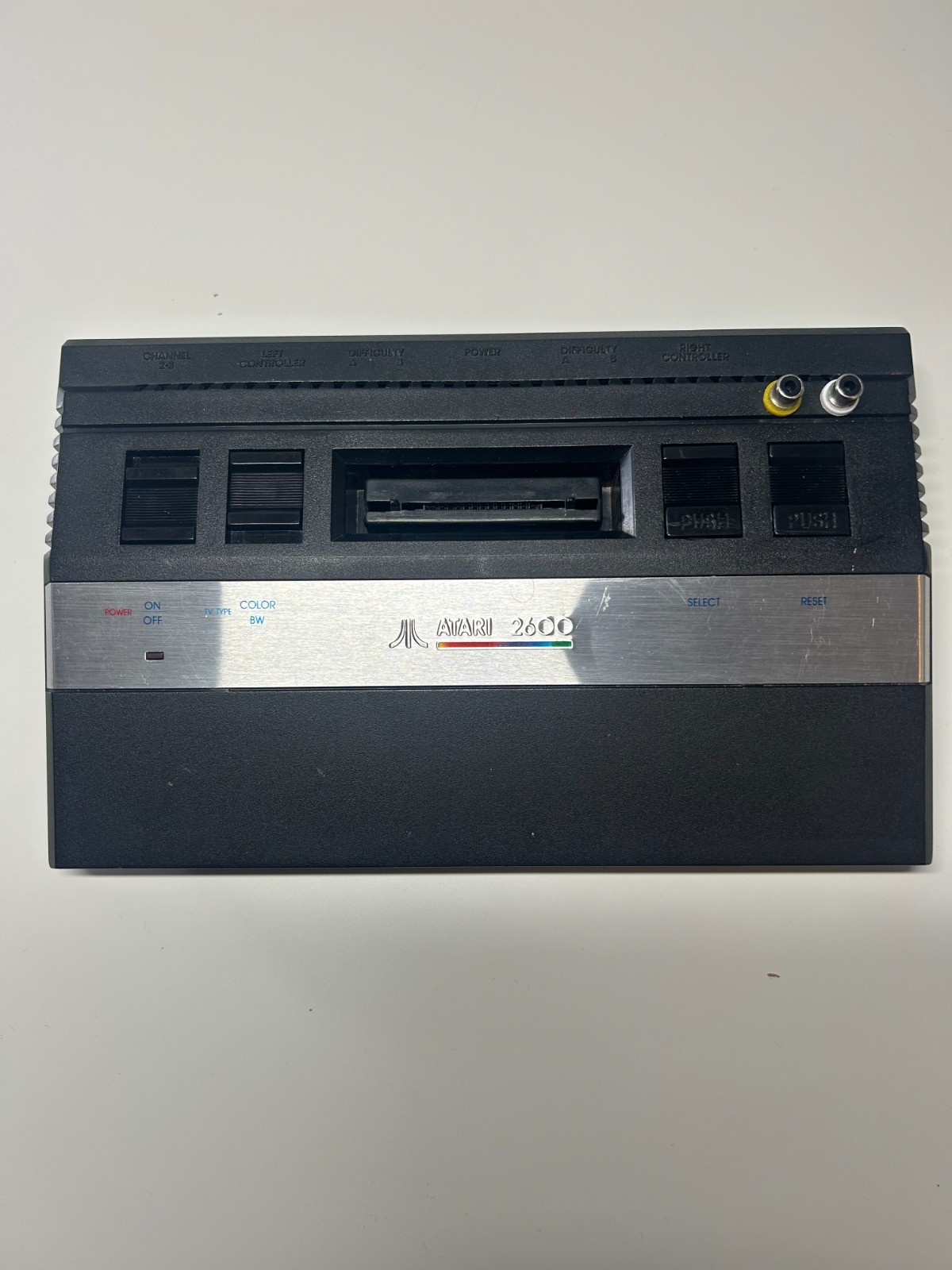 Atari 2600 JR Console AV Composite Mod Recapped Combat Controller Lot Tested