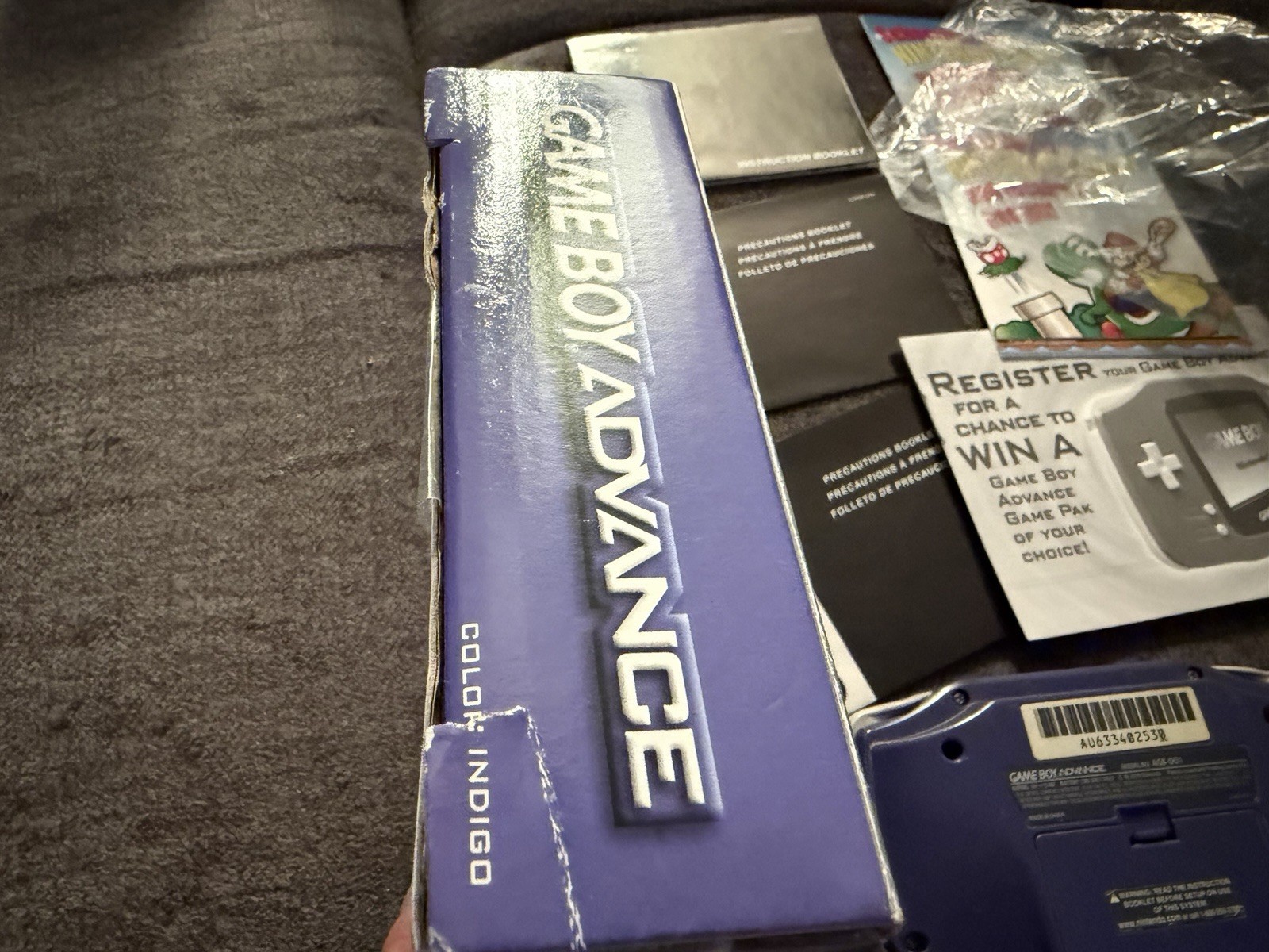 Nintendo Game Boy Advance Handheld System – Indigo CIB Boxed