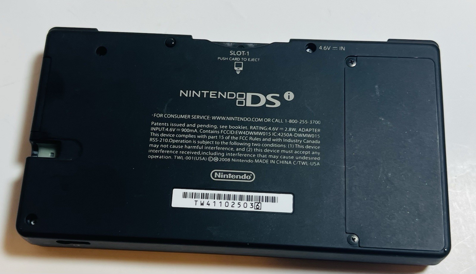 Nintendo DSi Matte Black Console TWL-001, AC Adapter Stylus 2 Games Carnival