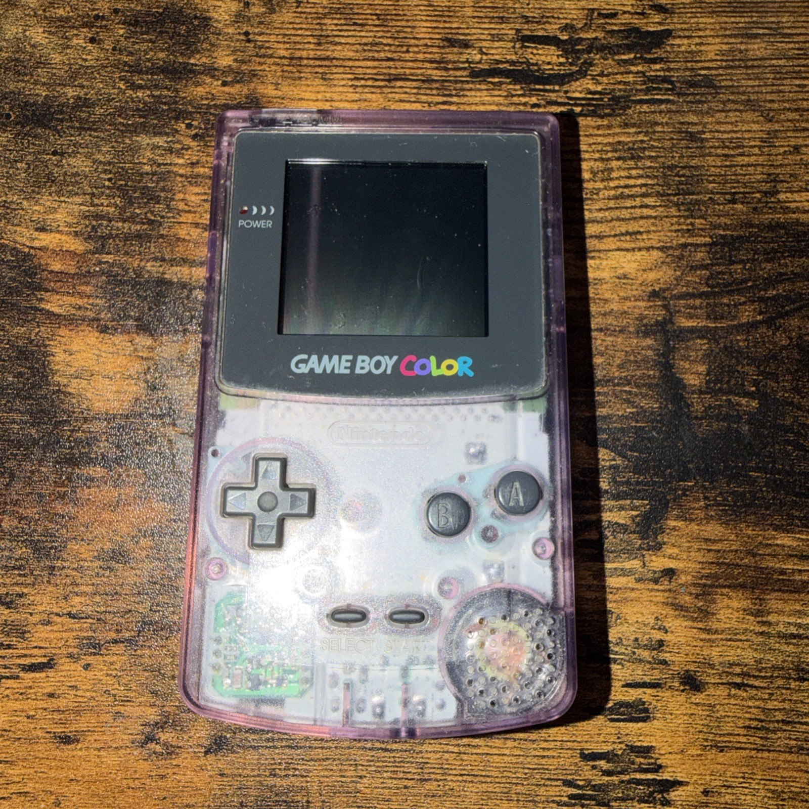 Nintendo Game Boy Color Atomic Purple W/ Tetris DX CGB 001 Tested!