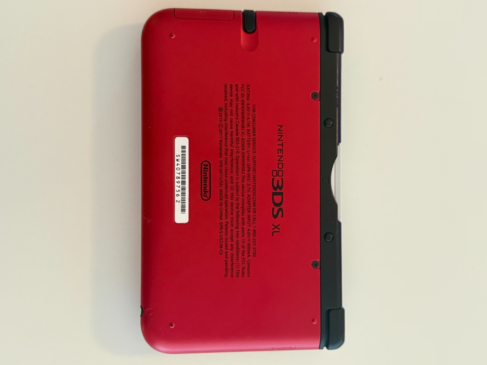 Nintendo 3DS XL Black Stylus 4 GB Charger Tested (Red / Black) US