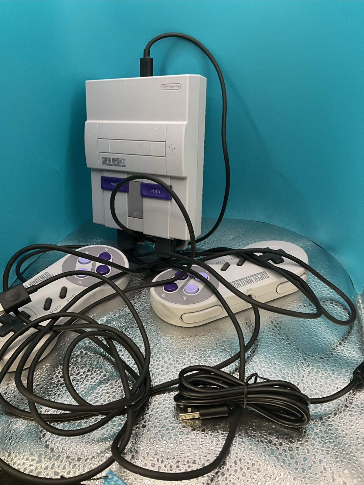 Nintendo SNES Classic Edition CLV-201 Built-In Games HDMI 1 Controller Cables