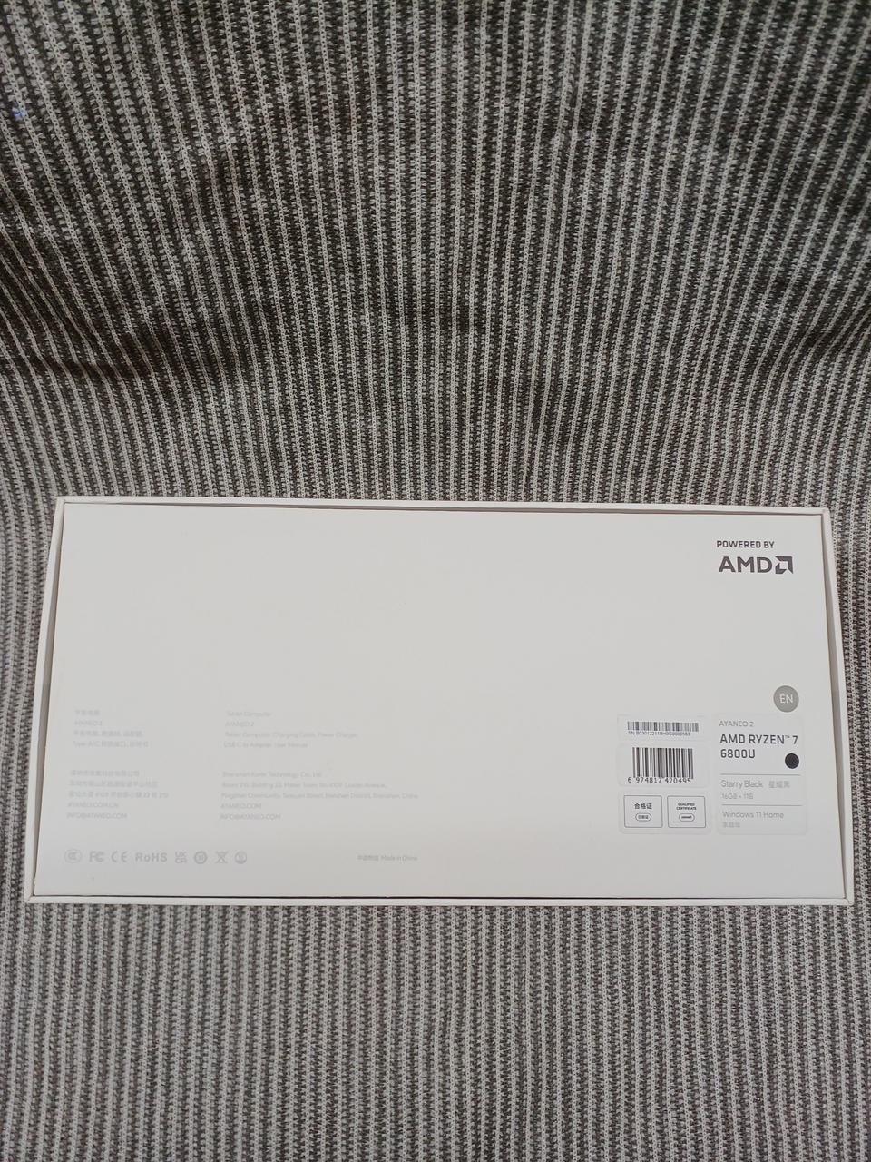 AYANEO 2 AMD Ryzen 7 6800U 16GB Memory 1TB SSD Starry Black Windows PC Gaming JP
