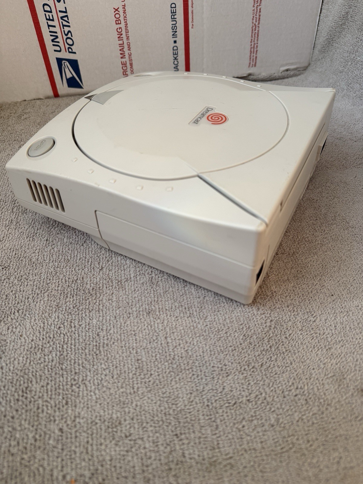 Sega Dreamcast HKT-3020 White Console Only Power Tested Not Reading Discs