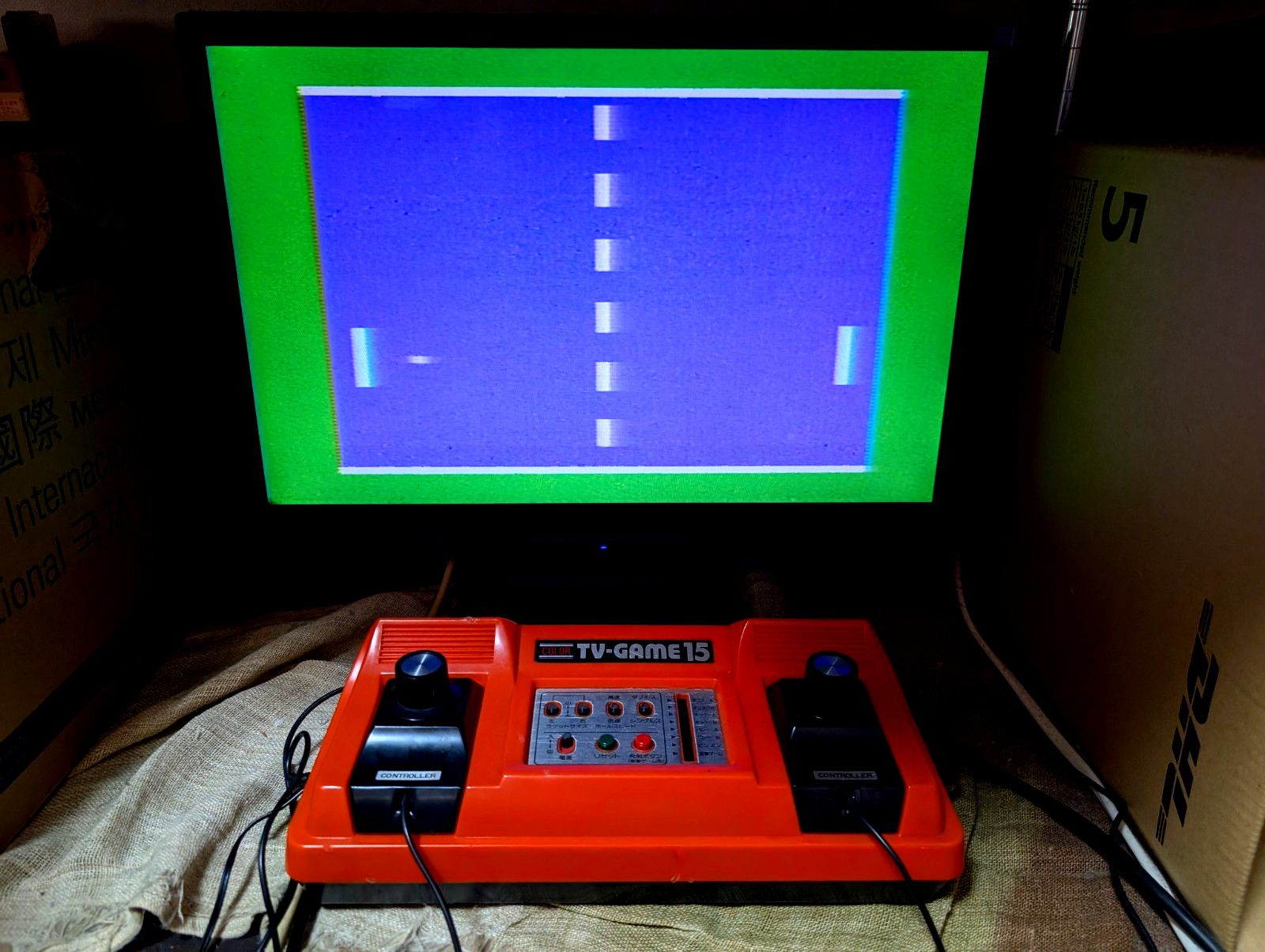 Nintendo Color TV game TV-GAME15 CTG-15V console Japan Box Manual