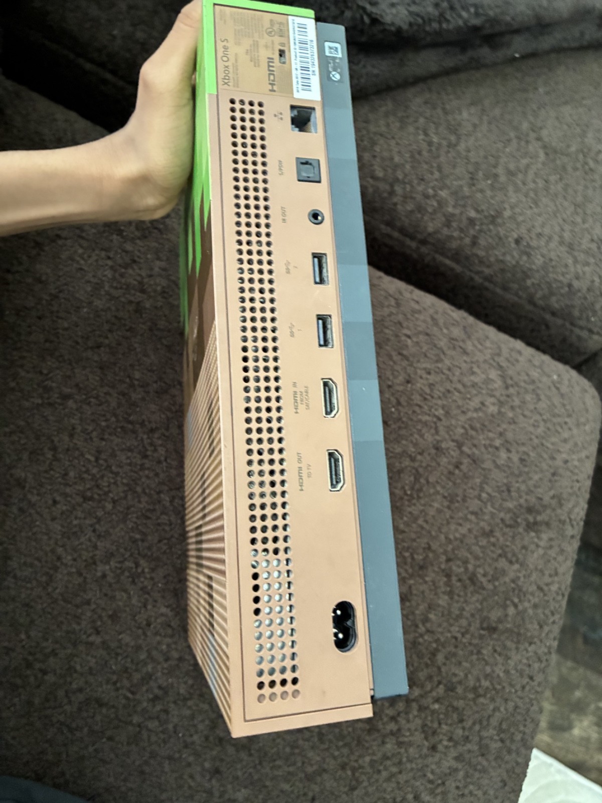 xbox one s 500gb, minecraft edition.