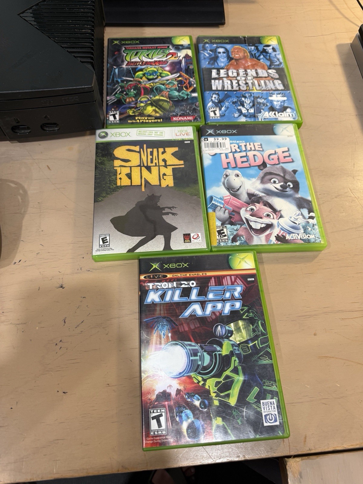 Microsoft Xbox System 5 Game And Demo game Controller Tested