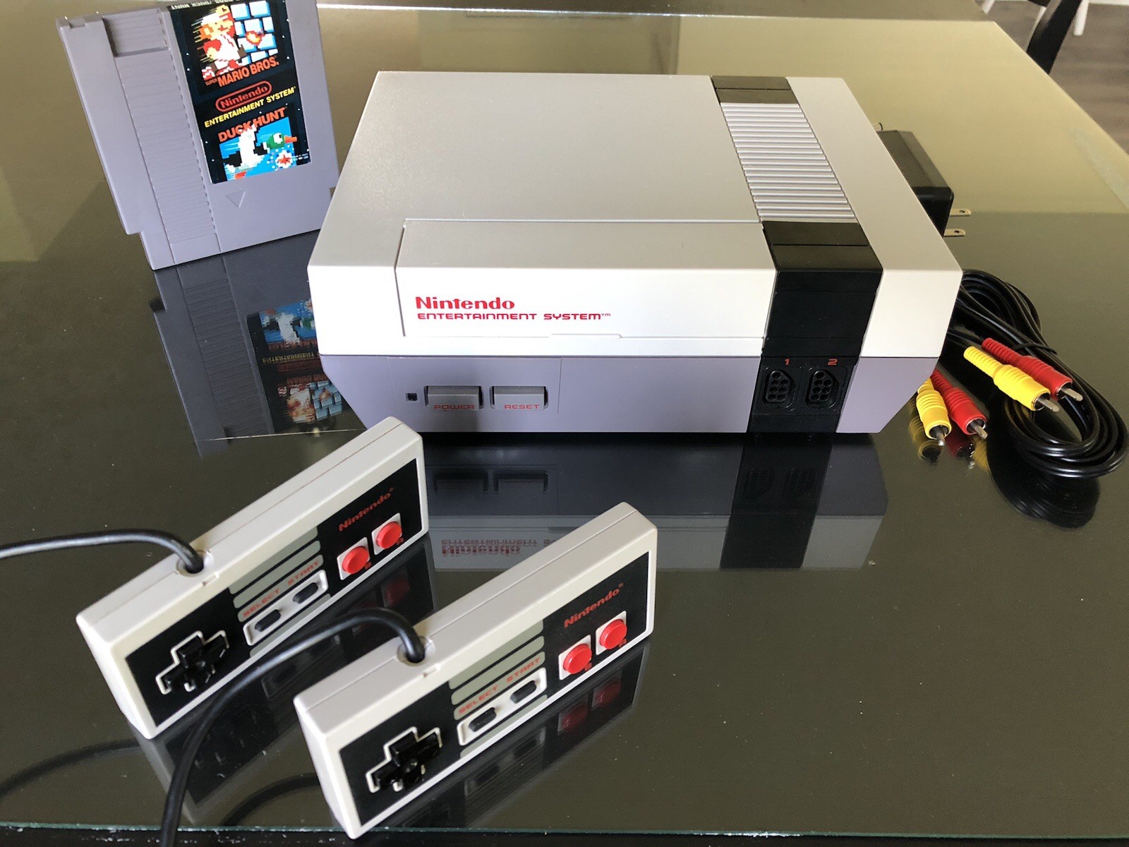 NINTENDO NES Console System Bundle Games Super Mario 1 2 3 SHIPS SAME DAY