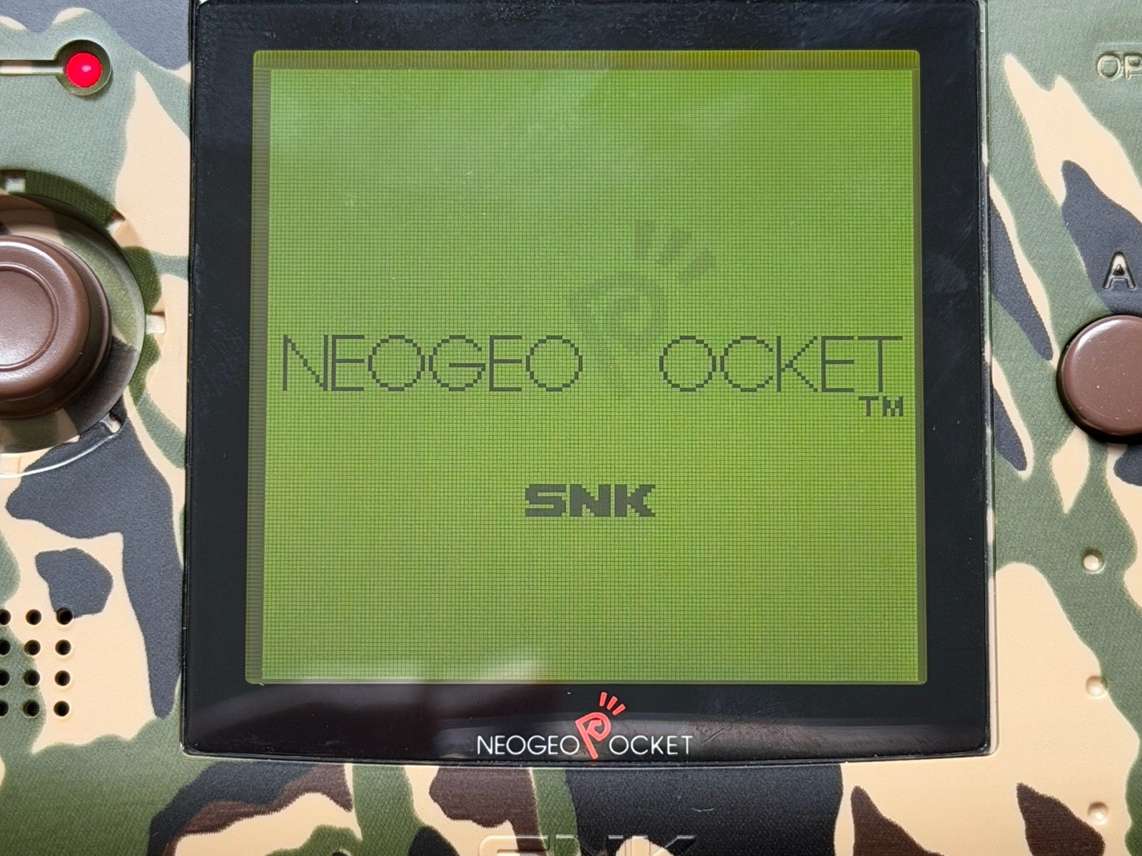 SNK NeoGeo Pocket Camouflage W/ Bivert Backlight &Box & Manual & Insert ~Prefect
