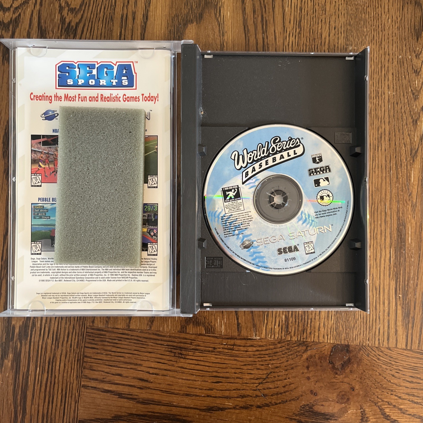 Sega Saturn MK-80000A Tested – New Save Battery – Cords, Controller, 2 Games