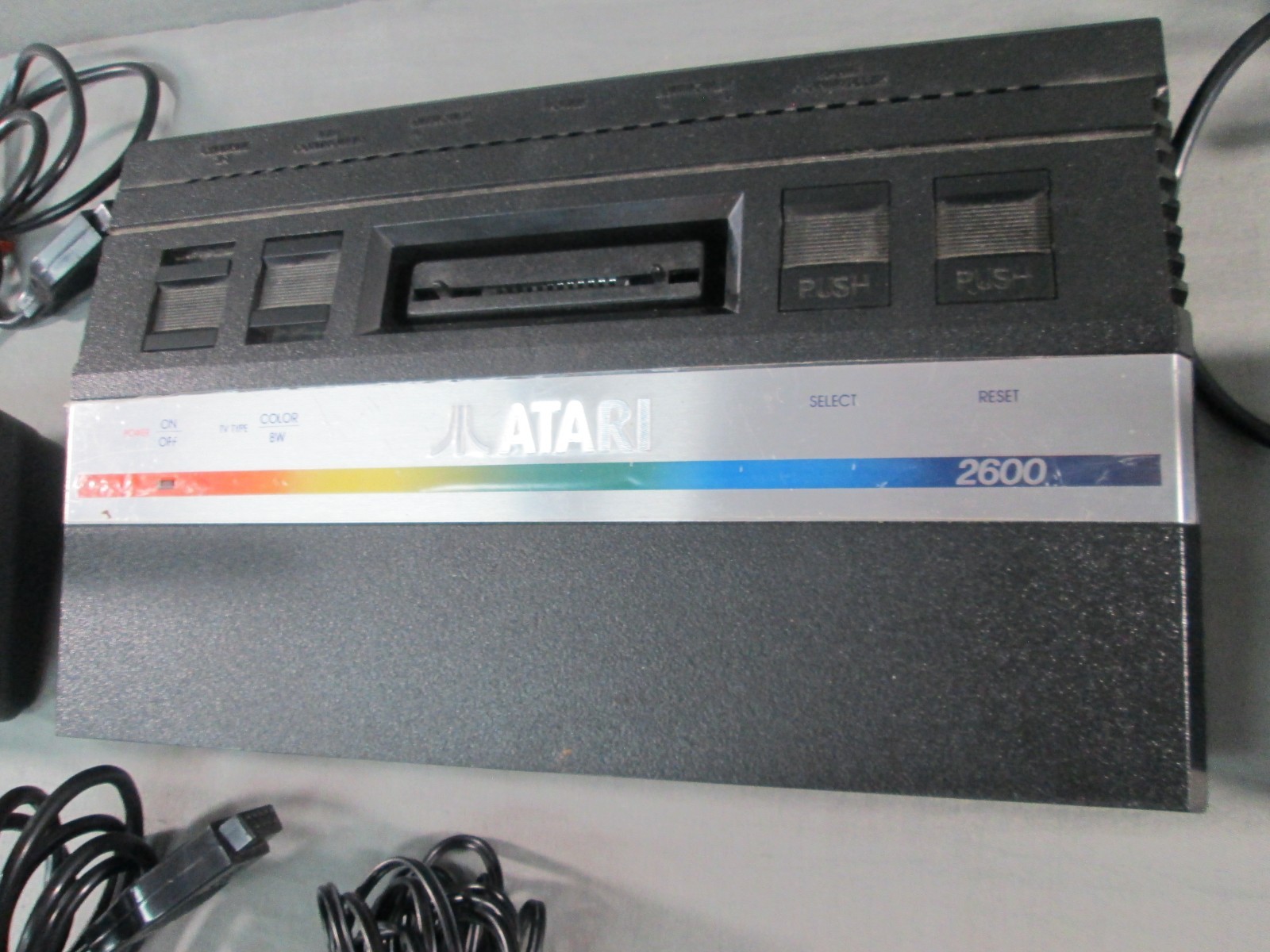 Atari 2600 JUNIOR CONSOLE w/ Controllers & Extras TESTED Vintage 1986 JR #2