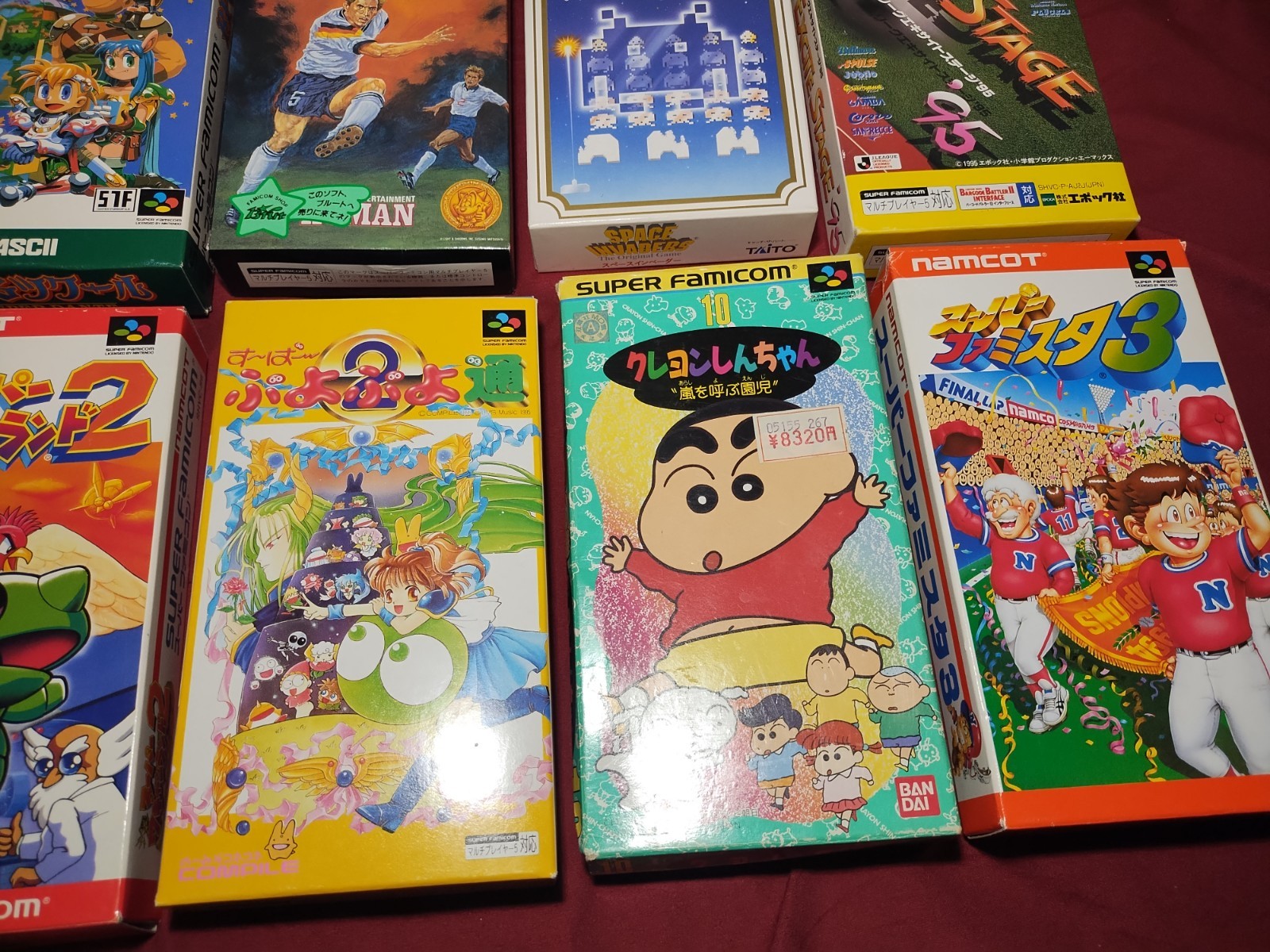 25 Nintendo Super Famicom Games w Boxes Many Complete