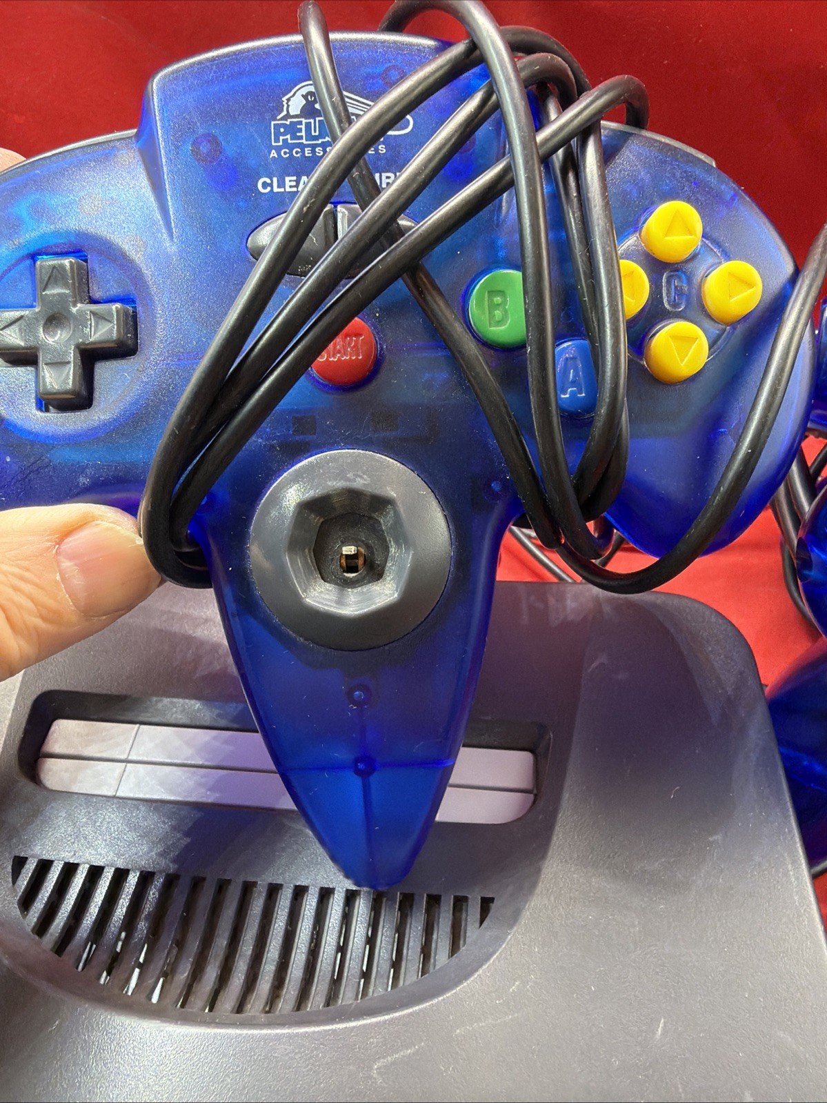 Nintendo 64 N64 System Home Game Console controller & Cords No Expansion Pack
