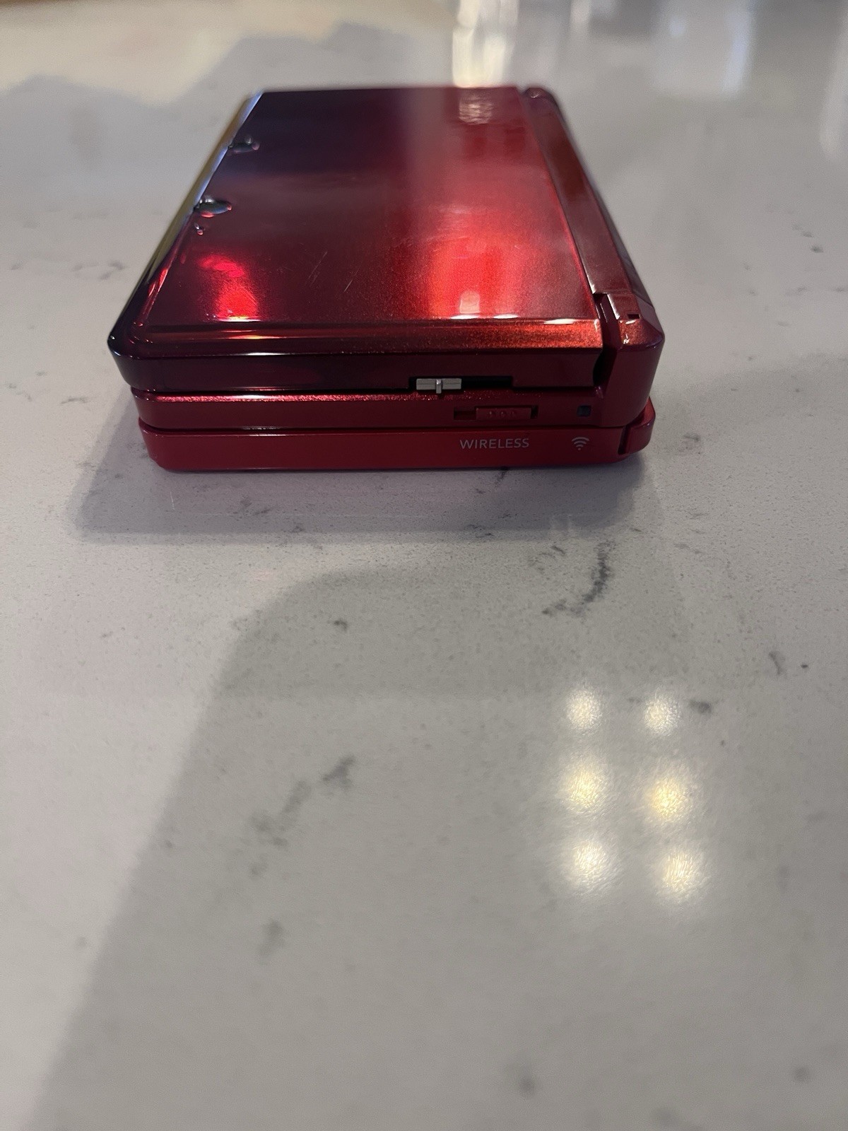 Nintendo 3DS Red Handheld Console Wi-Fi Capability Headphone Jack